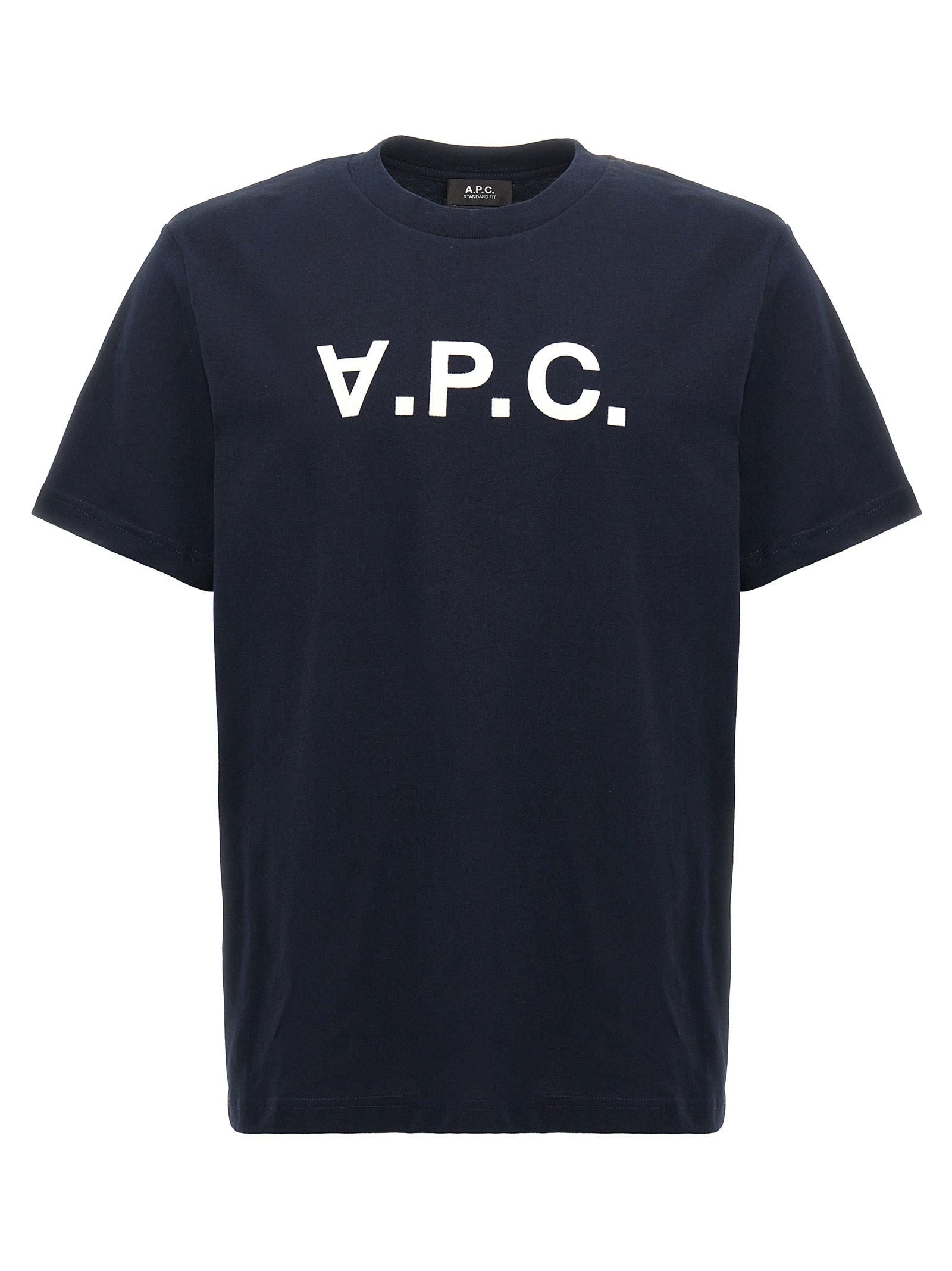 A.P.C. Blue Cotton Men's T-Shirt
