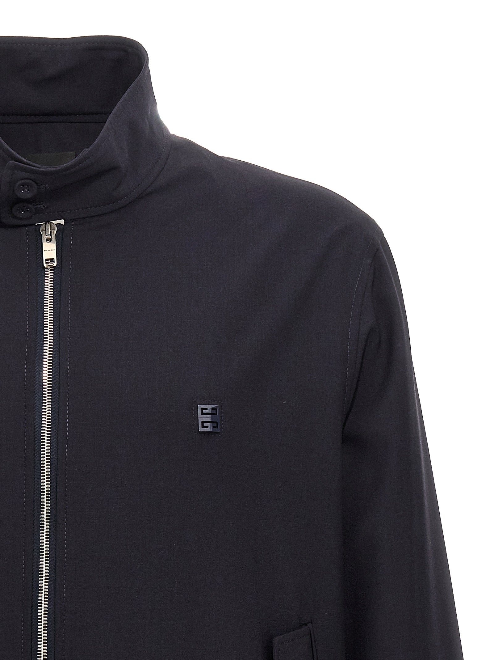 Givenchy Blue Elastane Men's Bomber