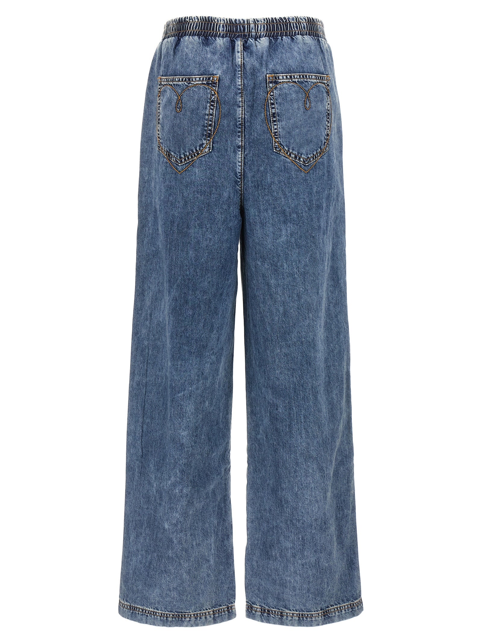 MO5CH1NO JEANS Blue Cotton Jeans Women's Denim