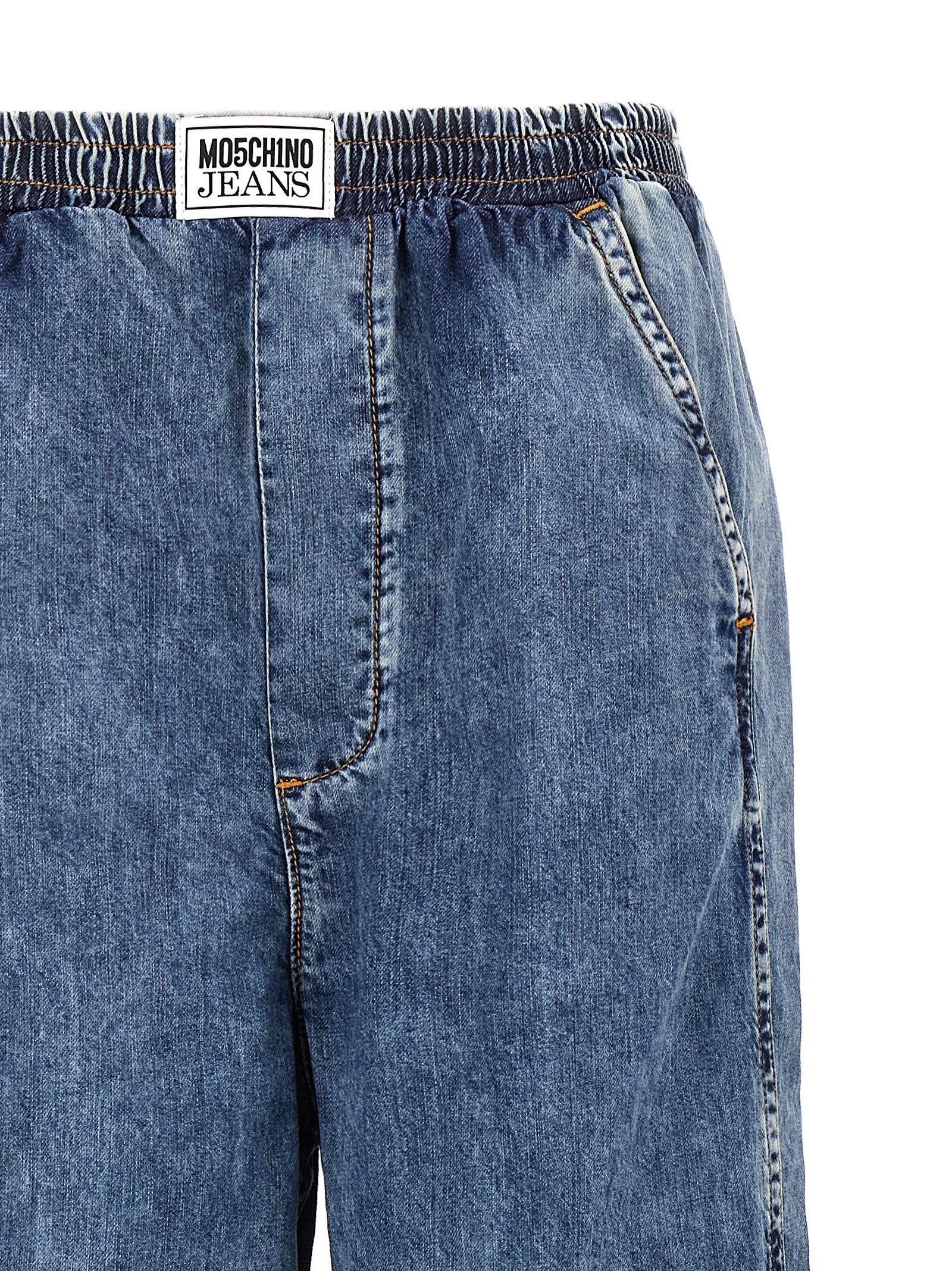 MO5CH1NO JEANS Blue Cotton Jeans Women's Denim