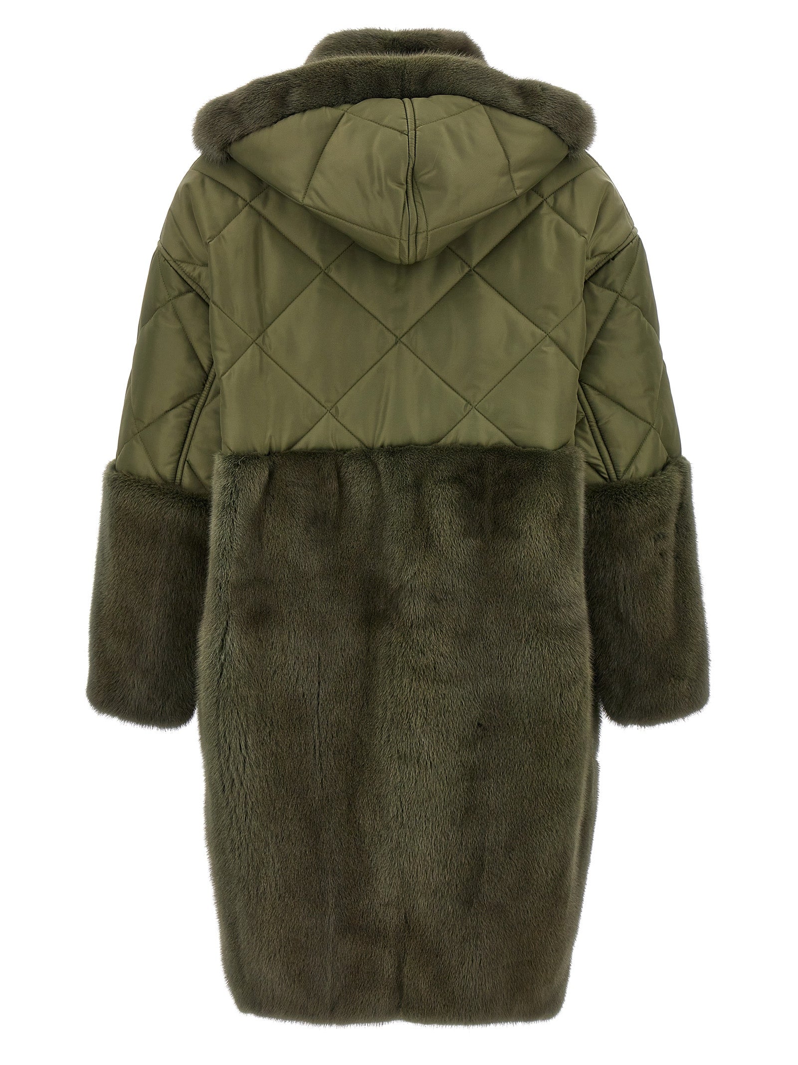 BLANCHA Bicolor Polyester Women's Coat