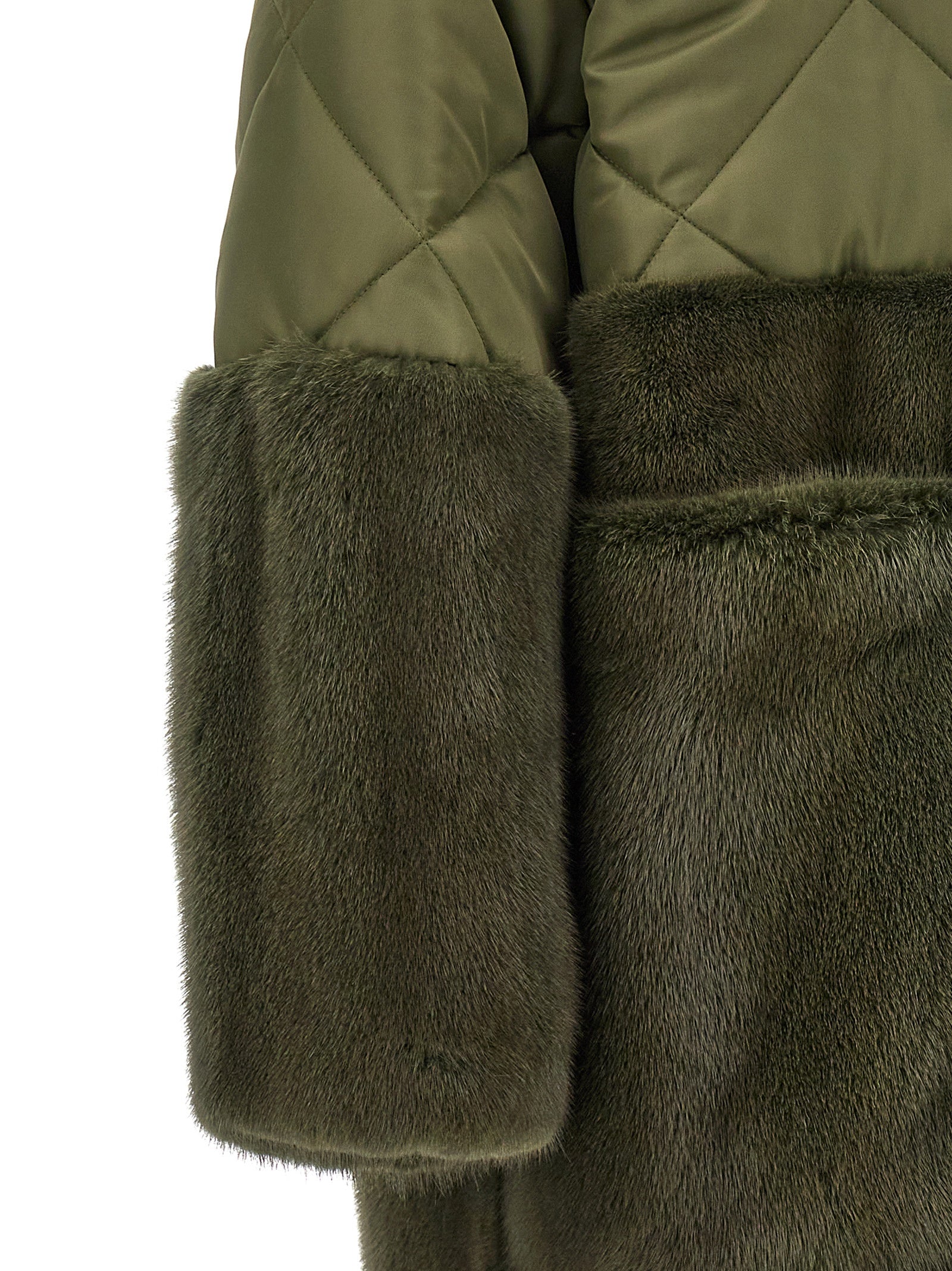 BLANCHA Bicolor Polyester Women's Coat
