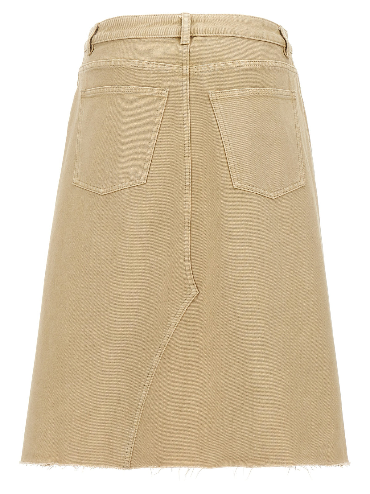 Tory Burch Beige Cotton Midi Women's Skirt