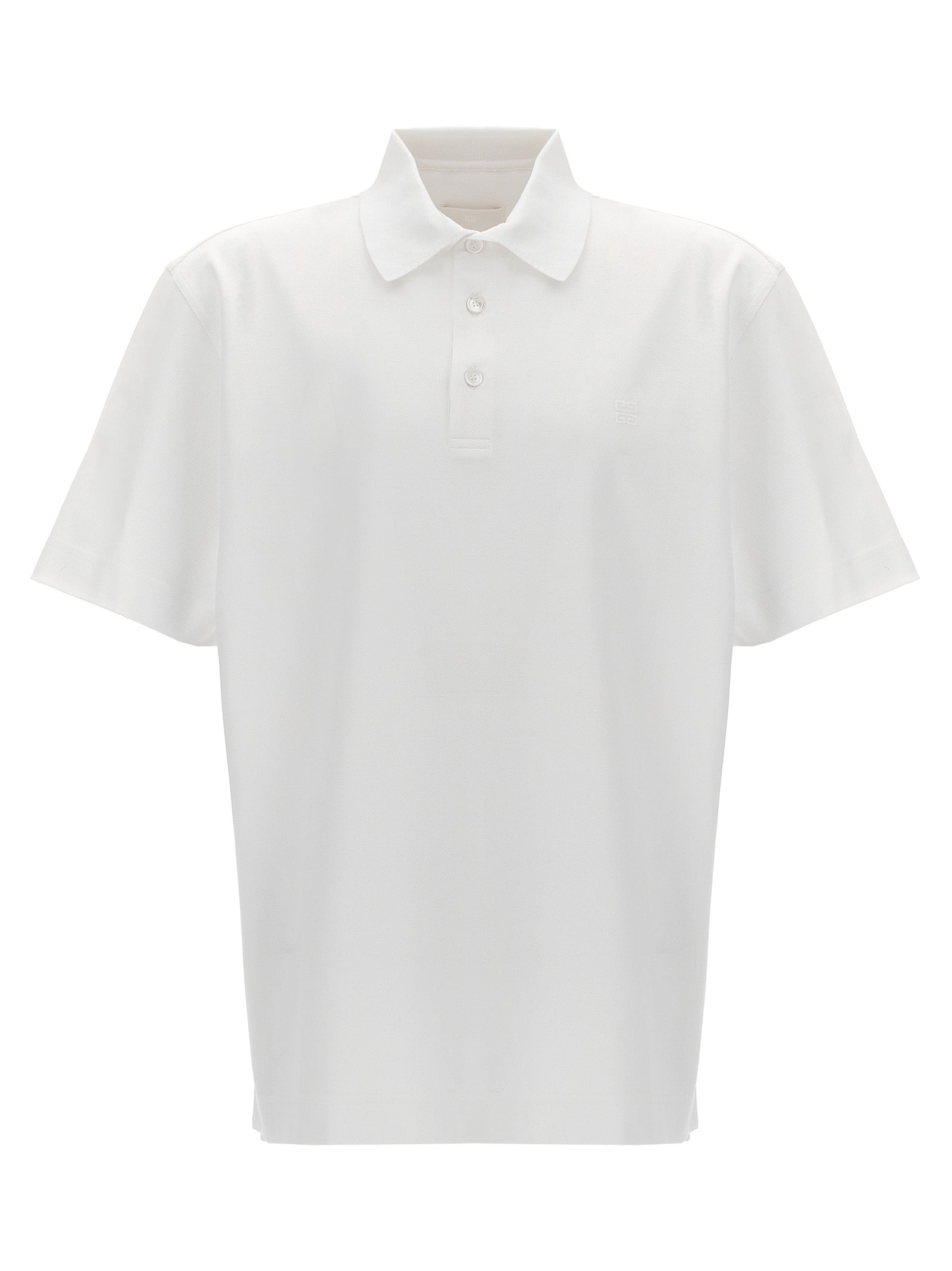 Givenchy White Cotton Polo Men's Shirt