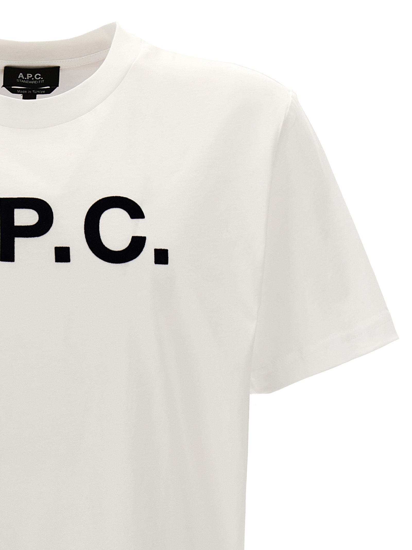 A.P.C. White Cotton Men's T-Shirt