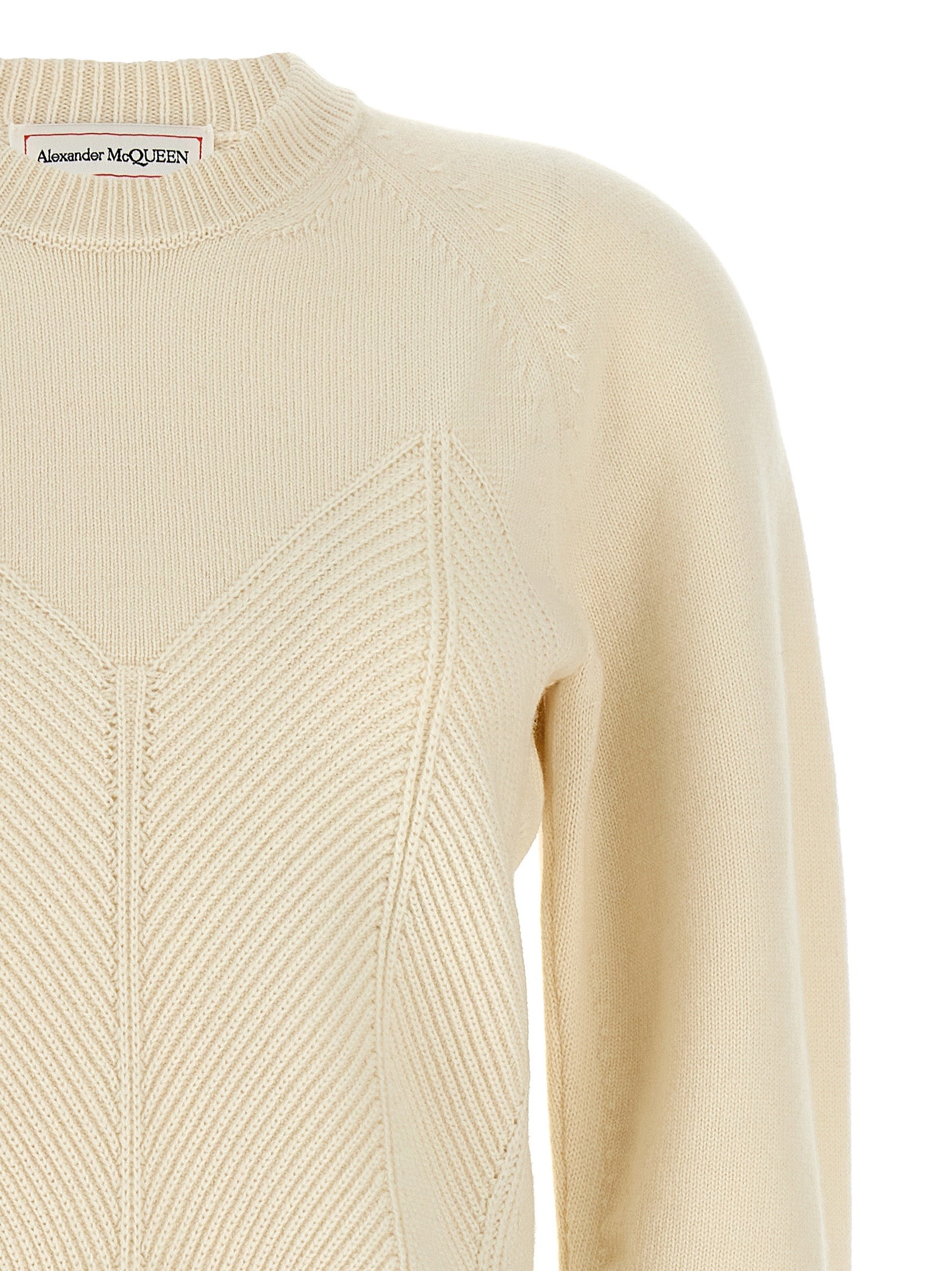 Alexander McQueen White Wool Women's Cardigan