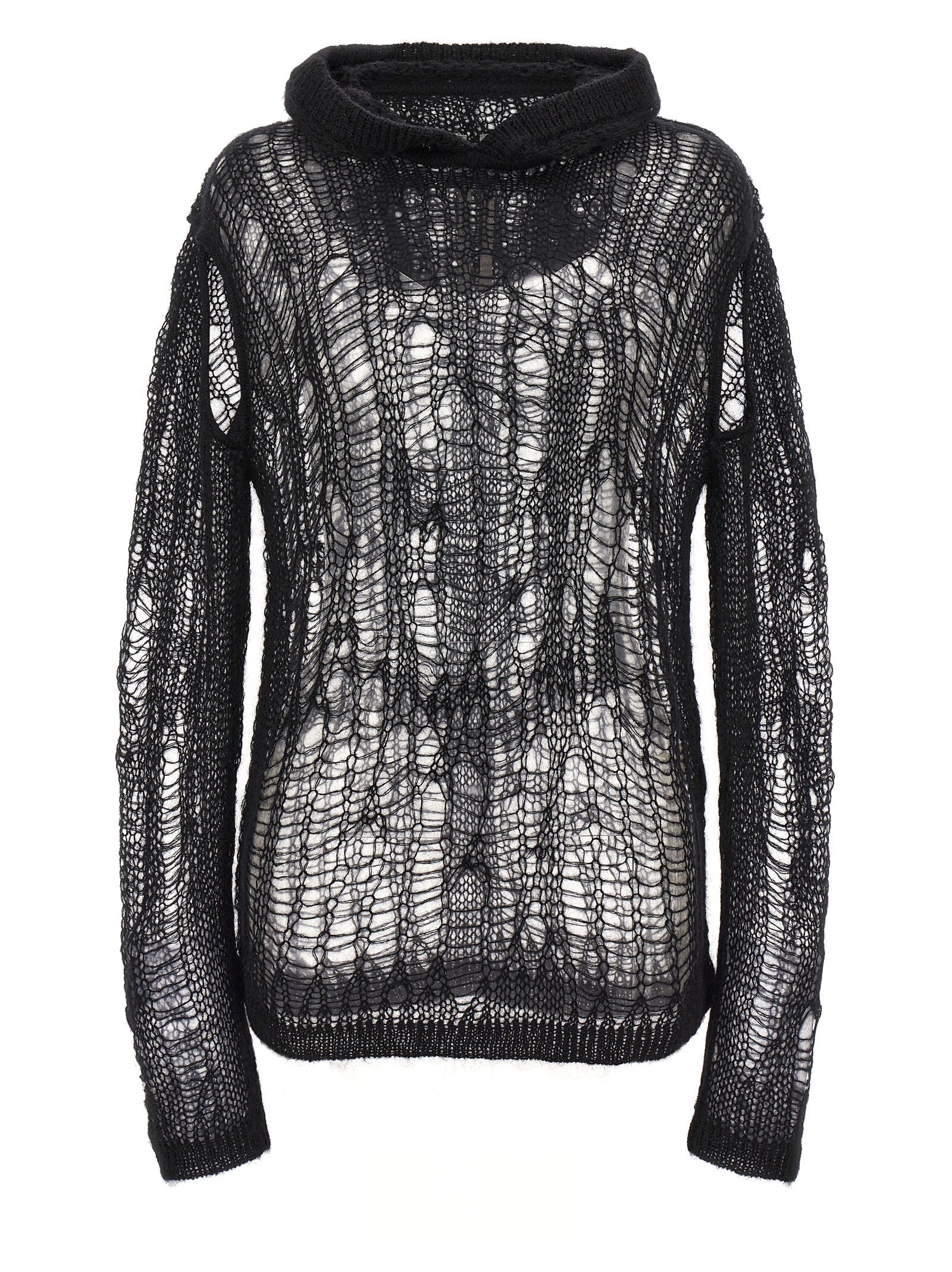 Rick Owens Black Nylon Women's Cardigan