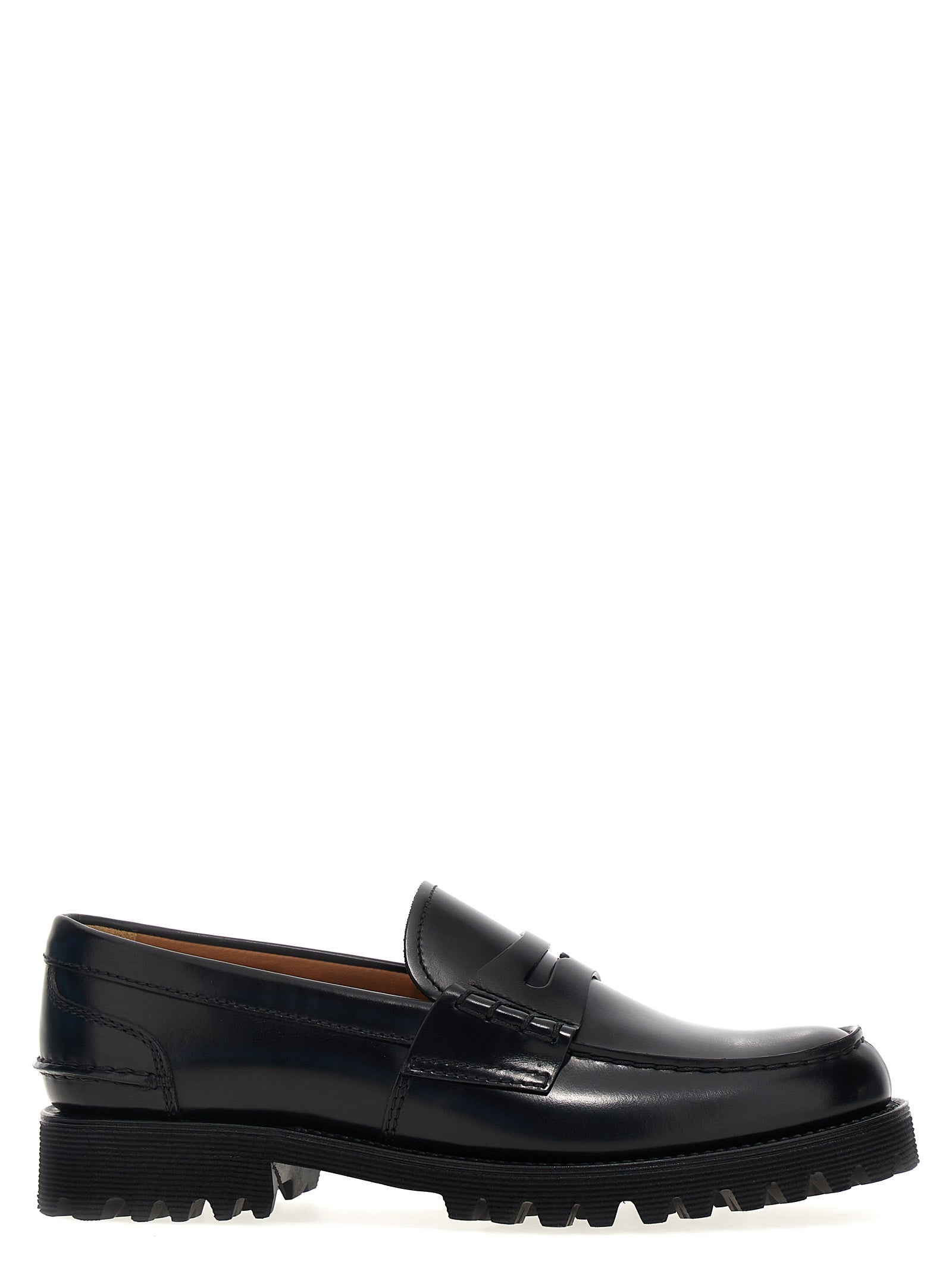 Church's Black Cowhide Slip-On Women's Loafers