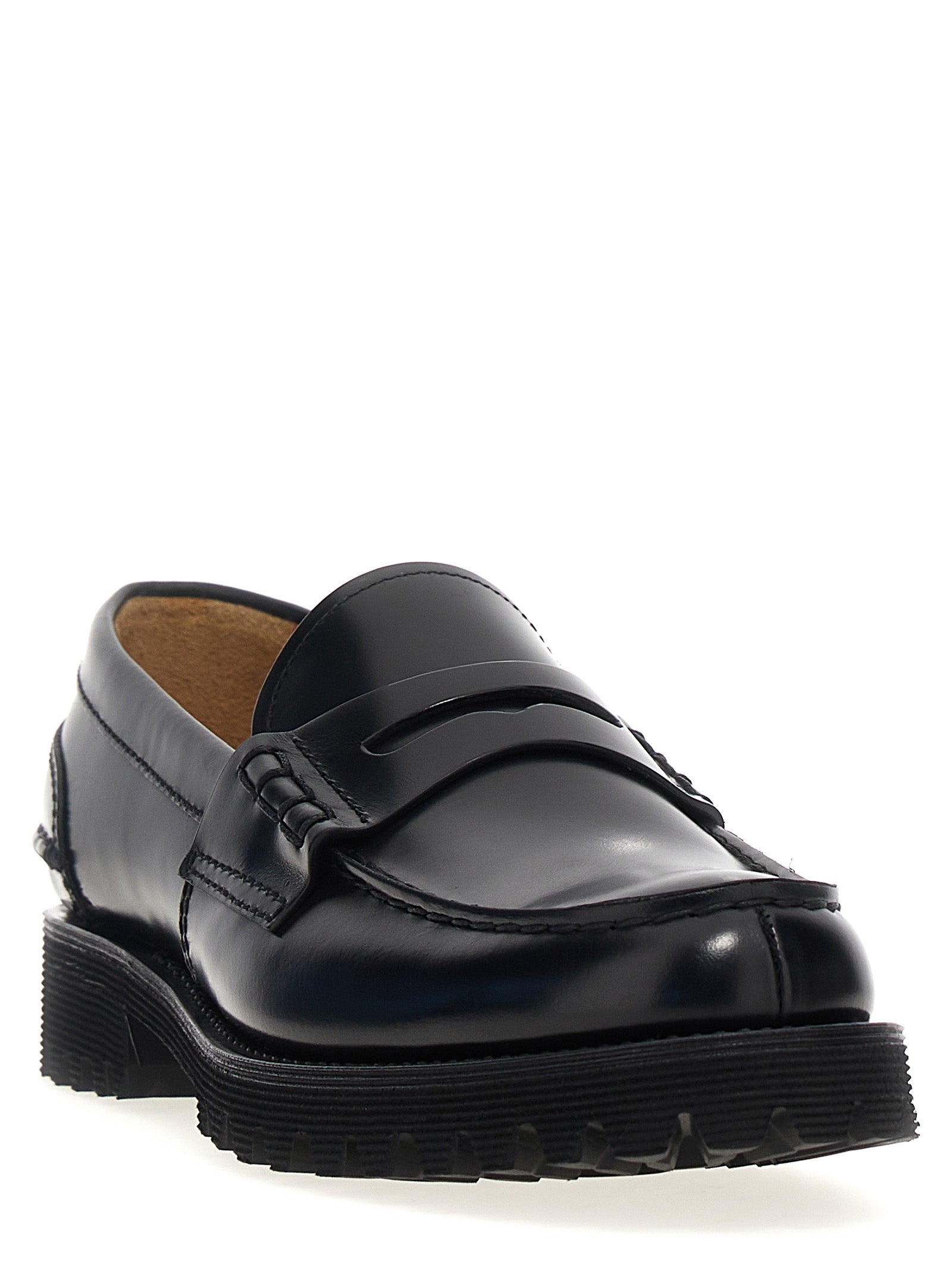 Church's Black Cowhide Slip-On Women's Loafers