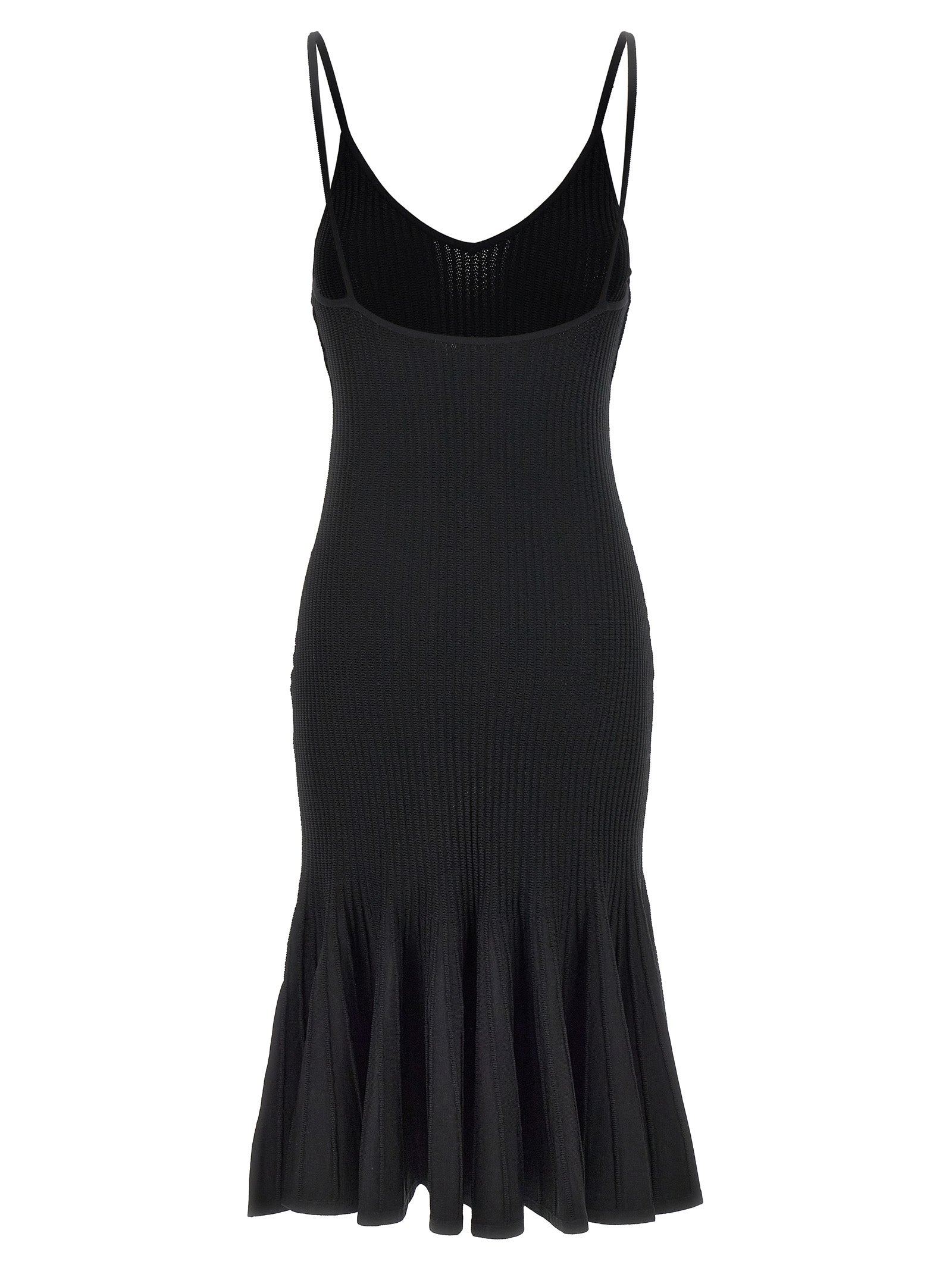 Khaite Black Viscose Midi Women's Dress