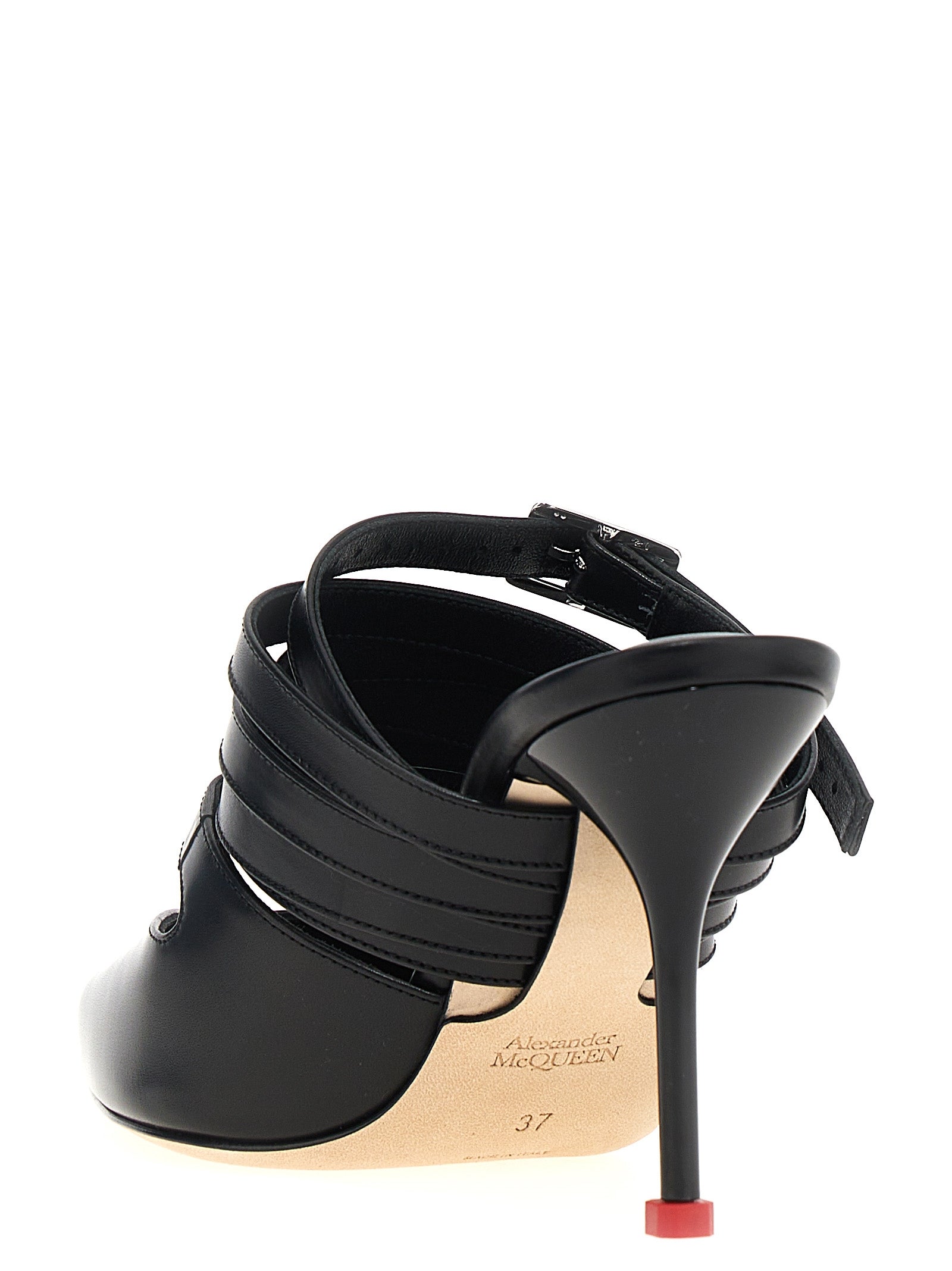 Alexander McQueen Black Cowhide High Heel Women's Pumps