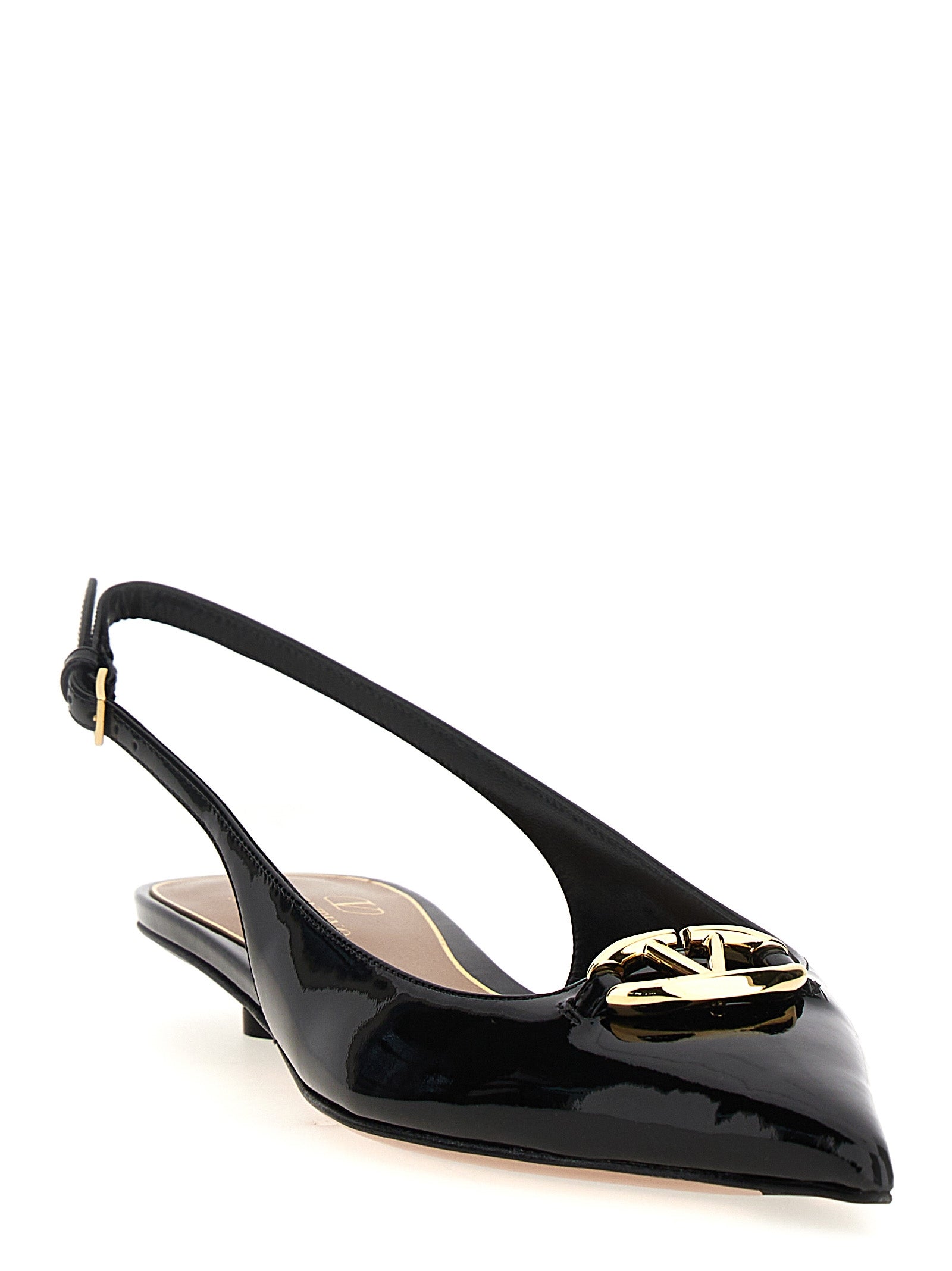 Valentino Garavani Black Calfskin Ballet Women's Flats