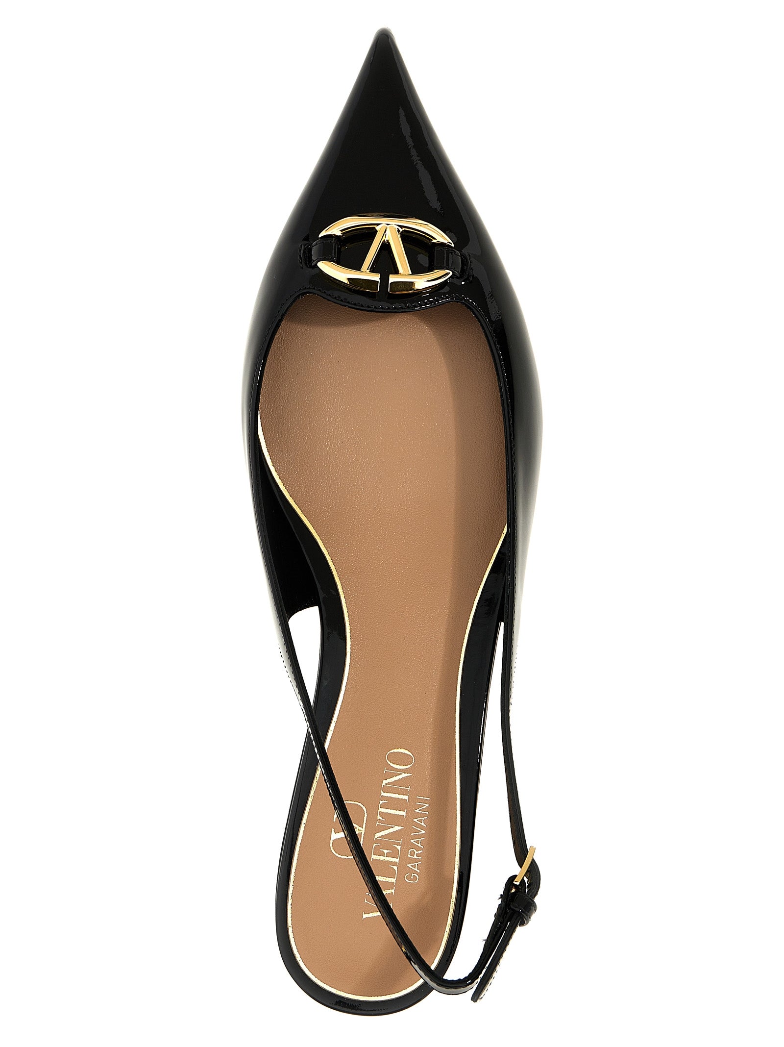Valentino Garavani Black Calfskin Ballet Women's Flats