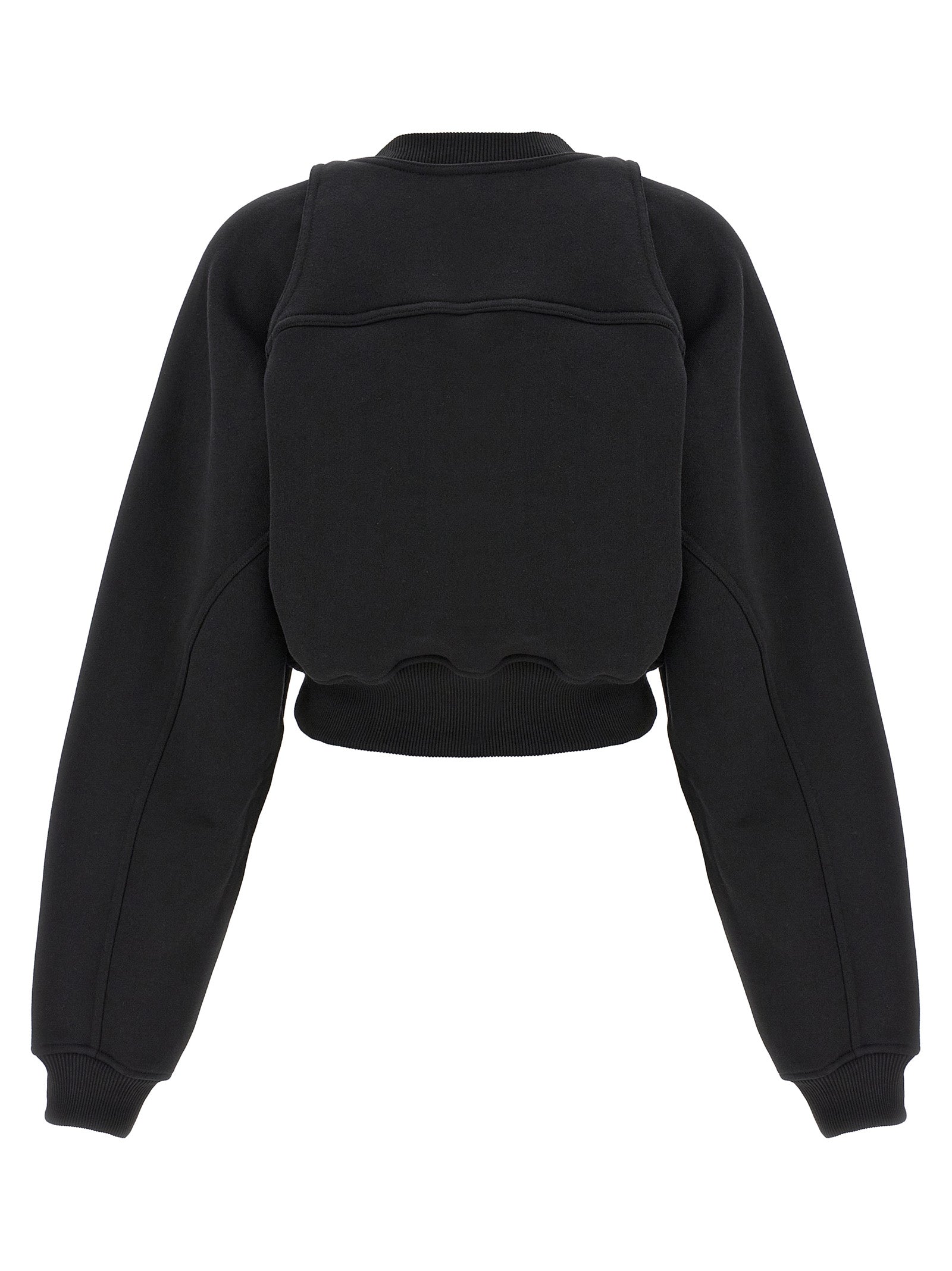 Off-White Bicolor Cotton Women's Sweatshirt