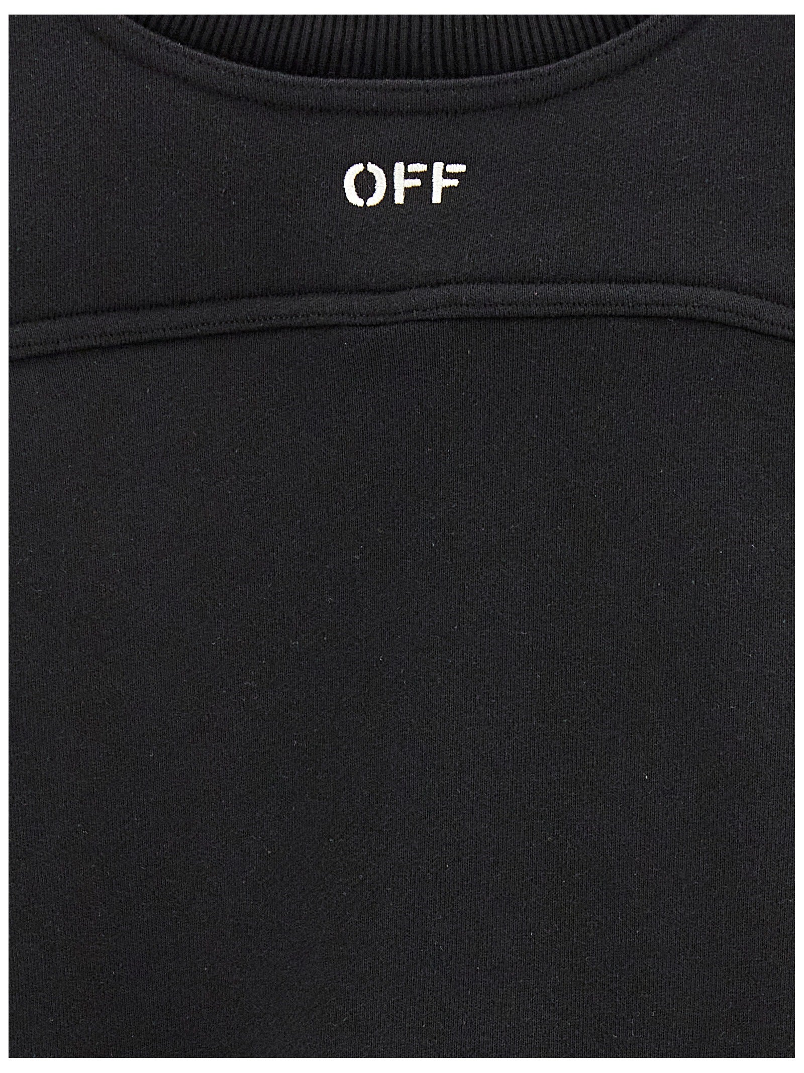 Off-White Bicolor Cotton Women's Sweatshirt