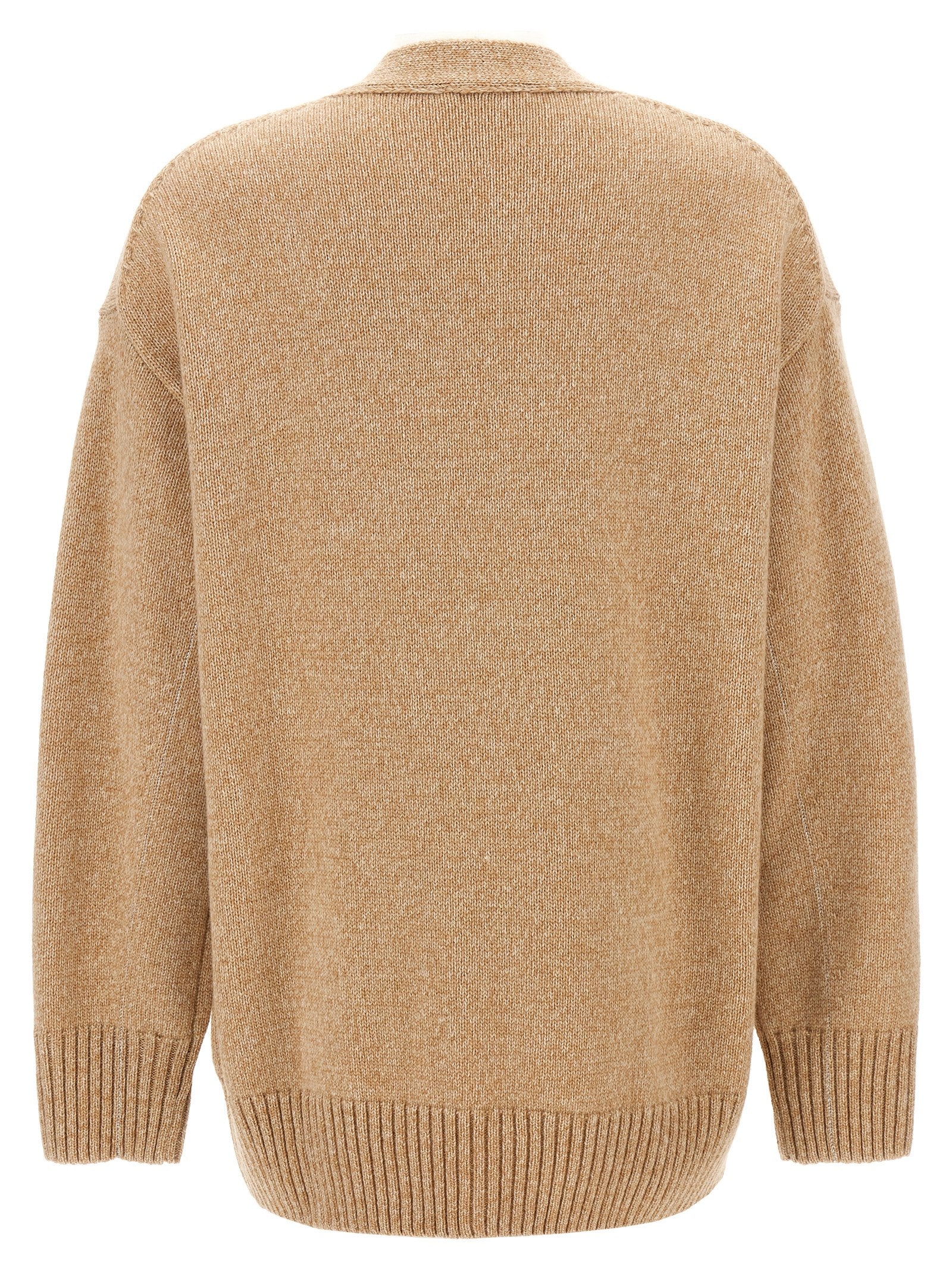 Paco Rabanne Beige Wool Women's Cardigan