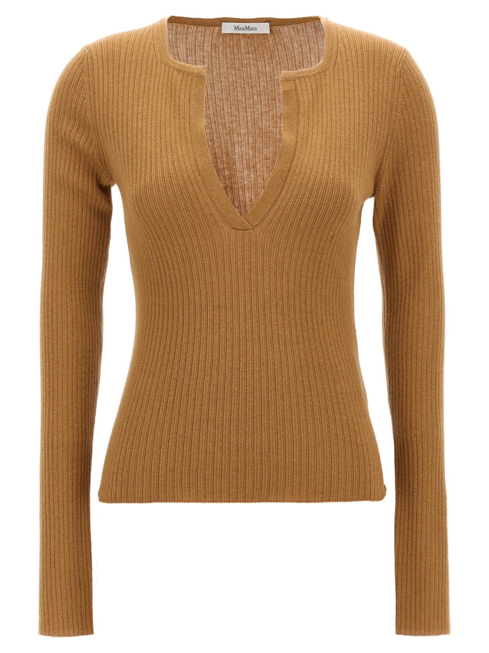 Max Mara Beige Silk Women's Cardigan