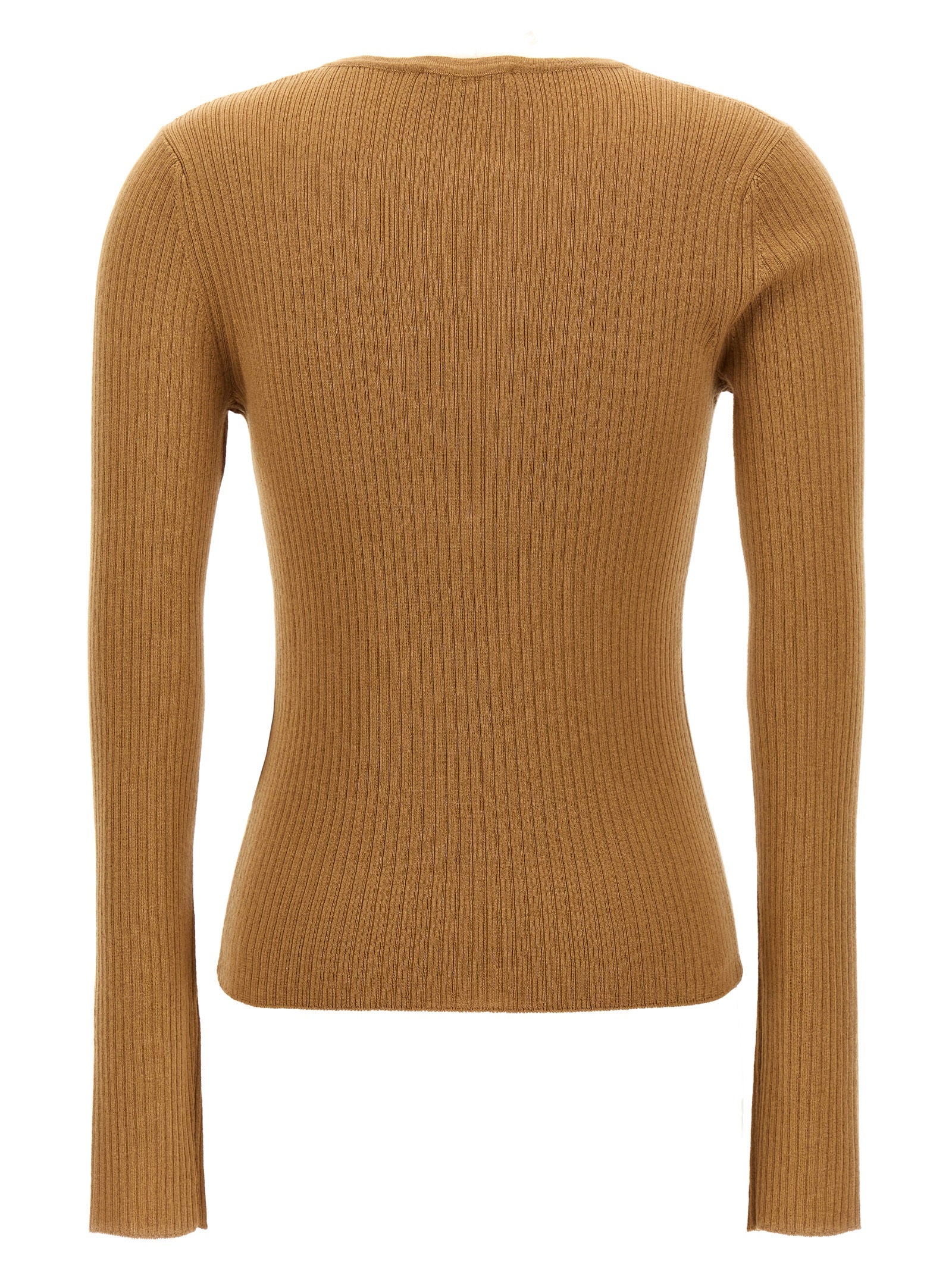 Max Mara Beige Silk Women's Cardigan
