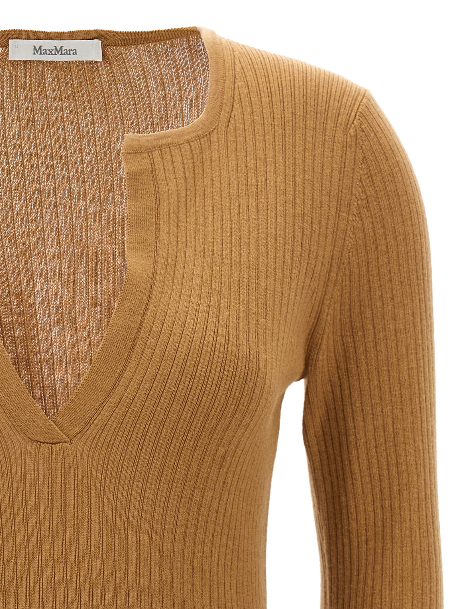 Max Mara Beige Silk Women's Cardigan