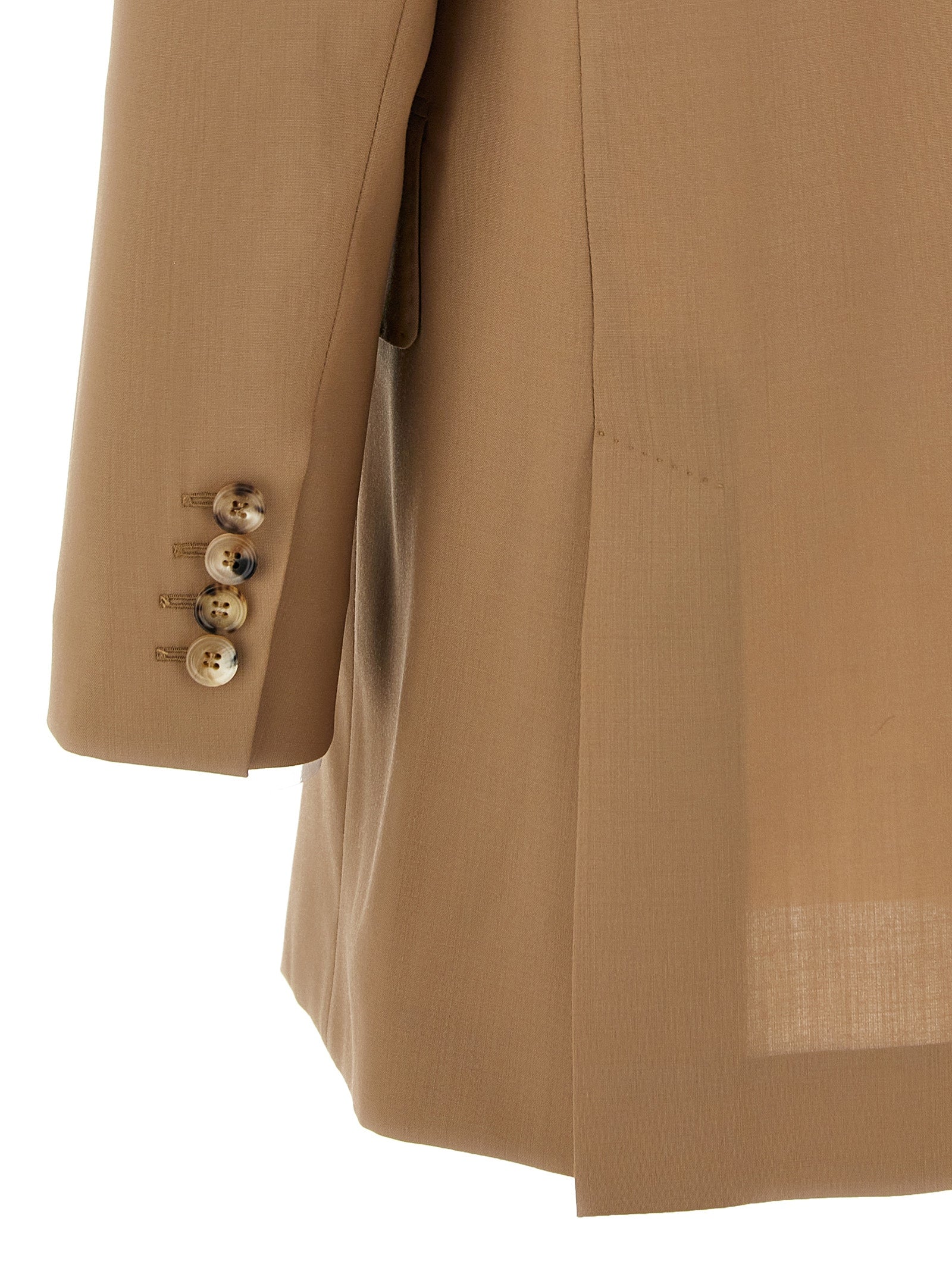 Max Mara Beige Virgin Wool Women's Blazer