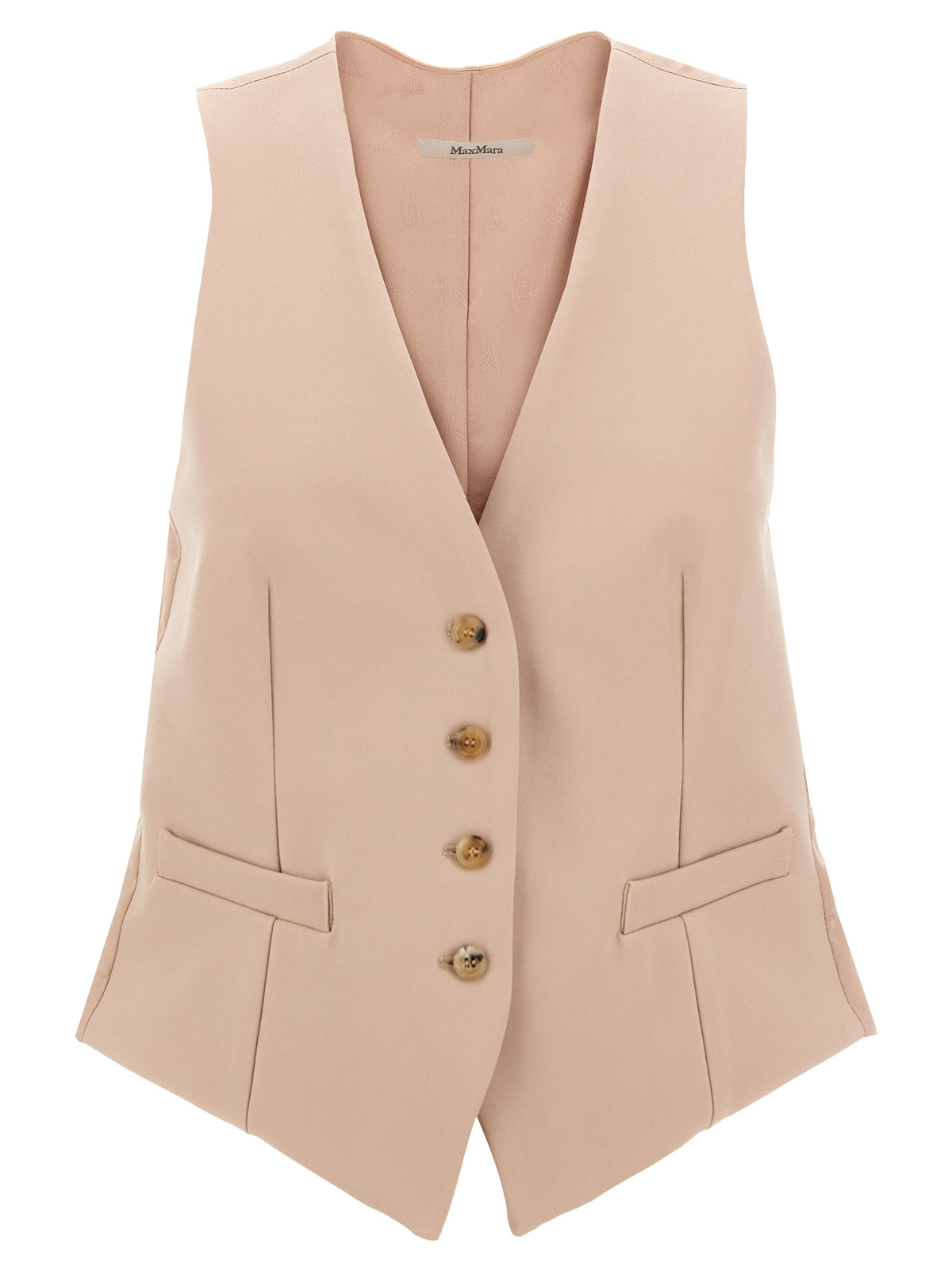 Max Mara Multicolor Acetate Sleeveless Women's Jacket
