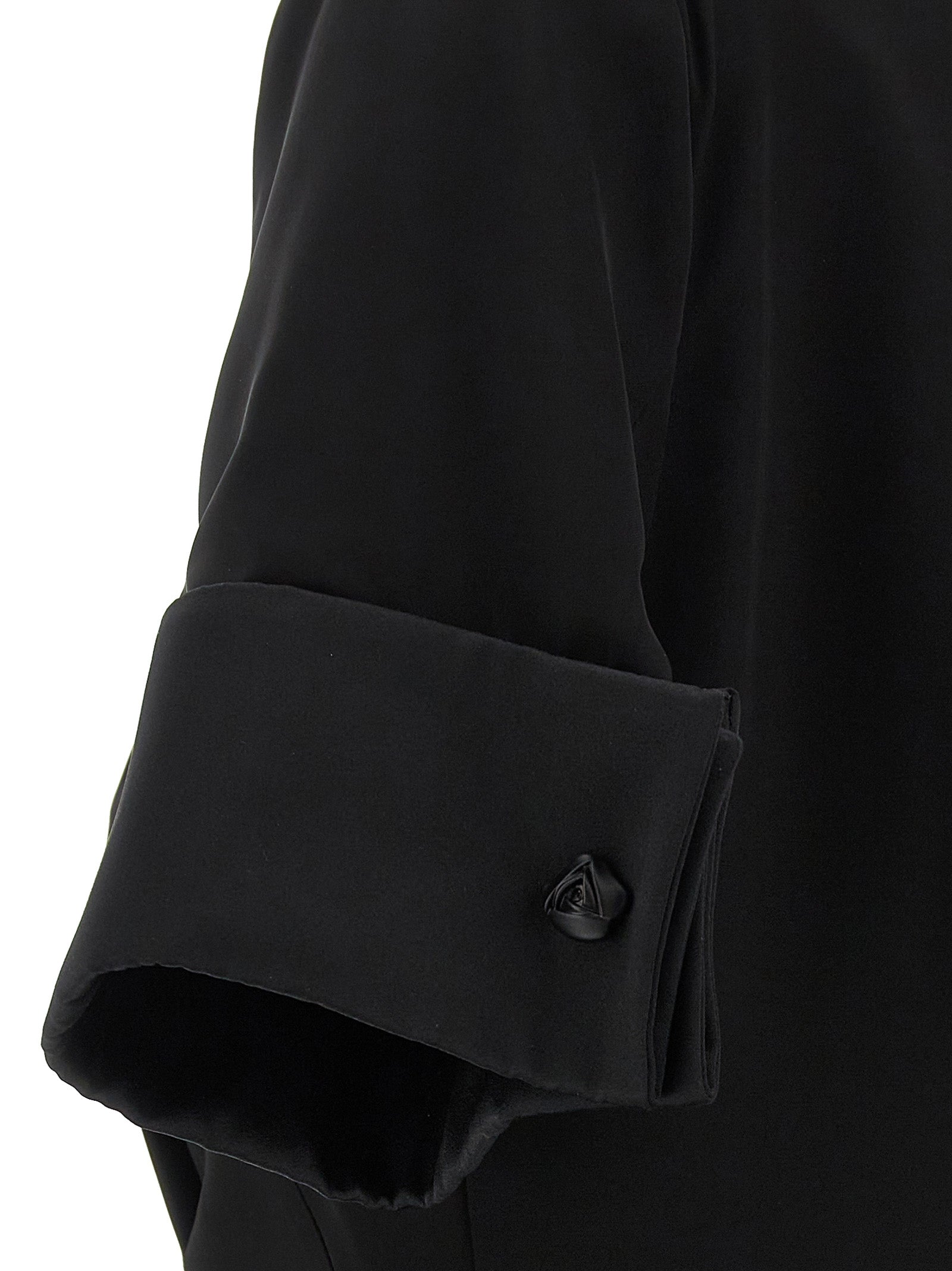 Sportmax Black Viscose Short Women's Dress