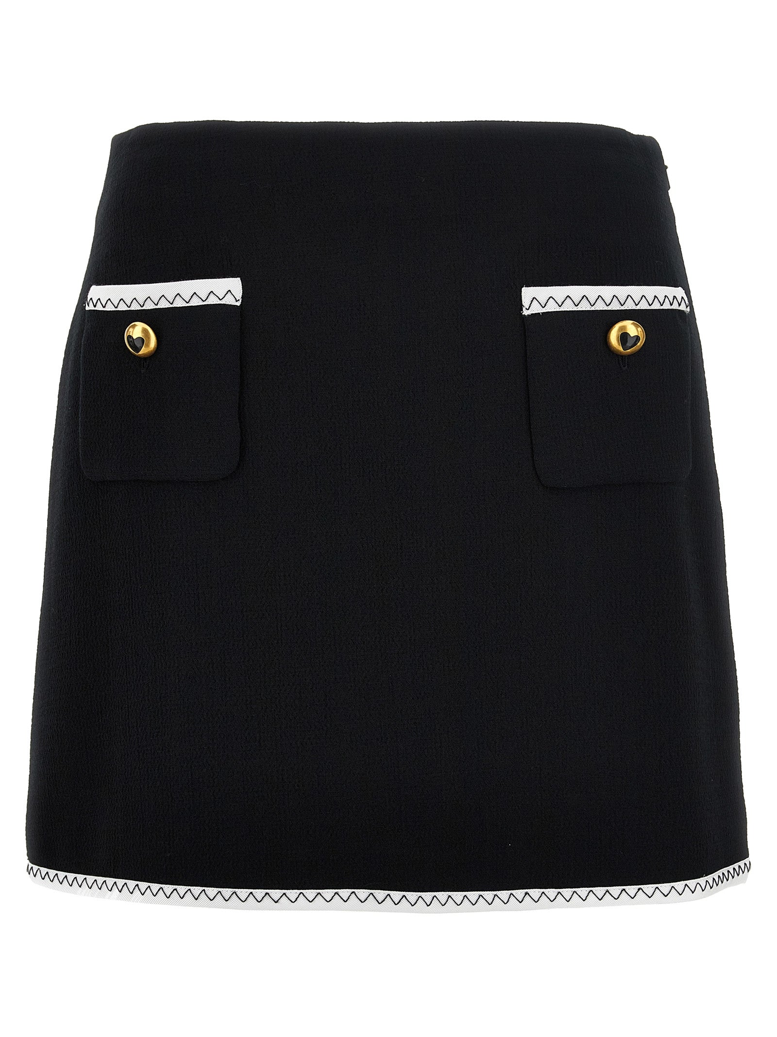 Moschino Bicolor Viscose Long Women's Skirt