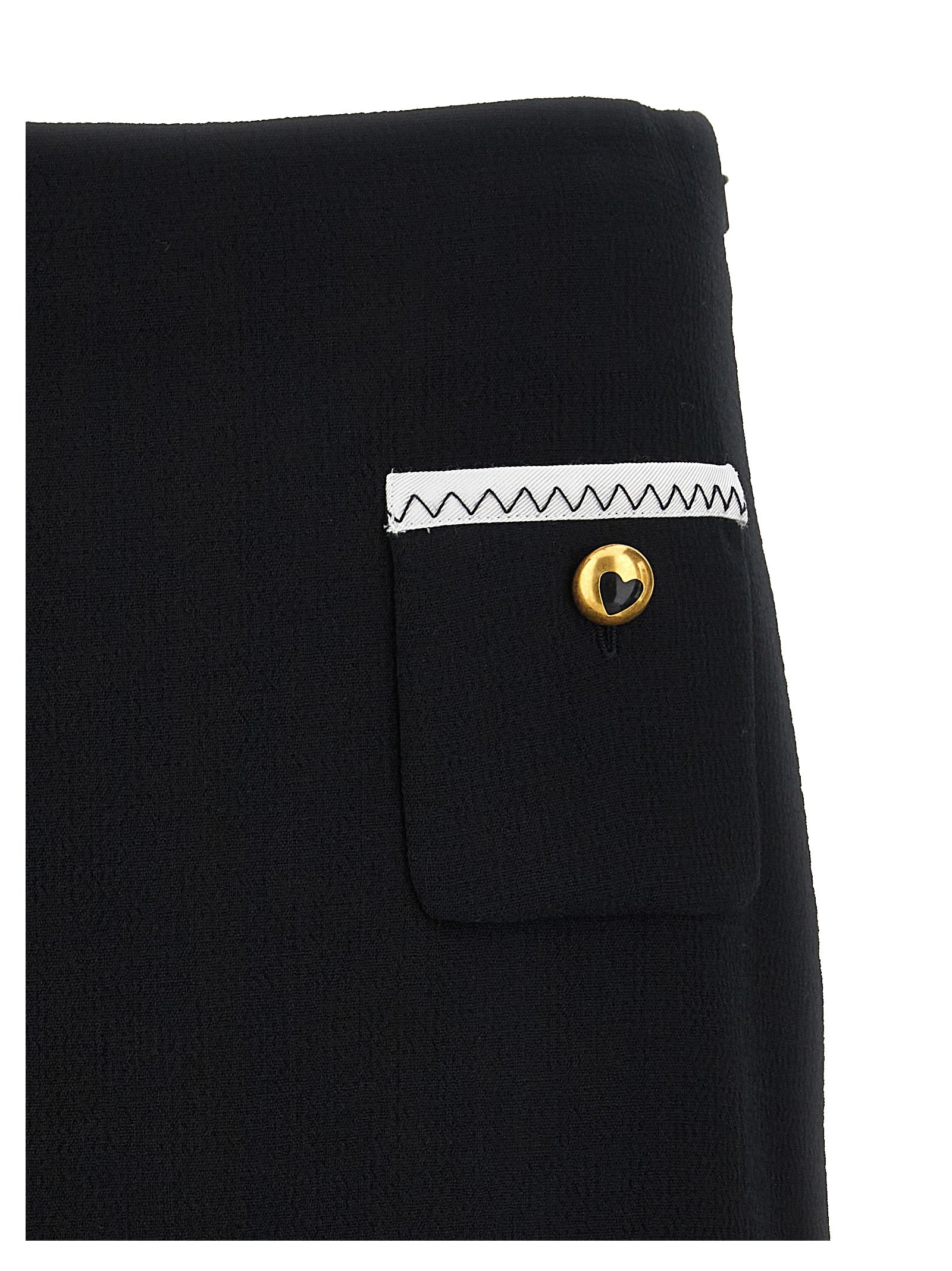 Moschino Bicolor Viscose Long Women's Skirt