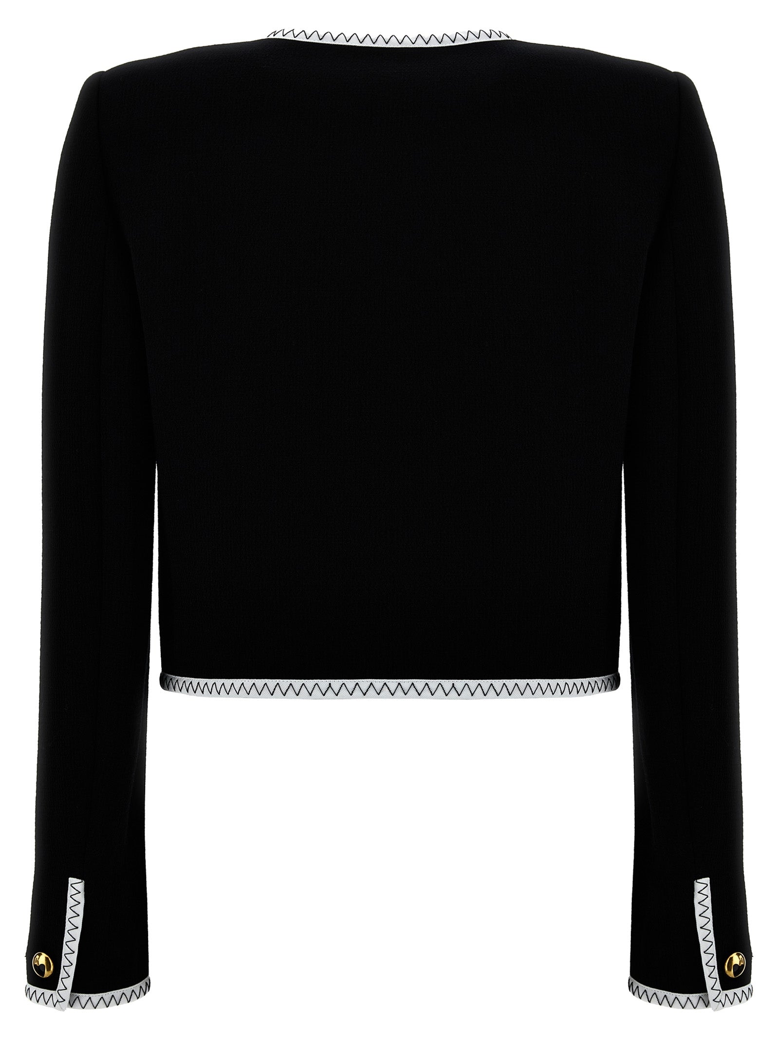 Moschino Bicolor Viscose Full-Length Women's Jacket