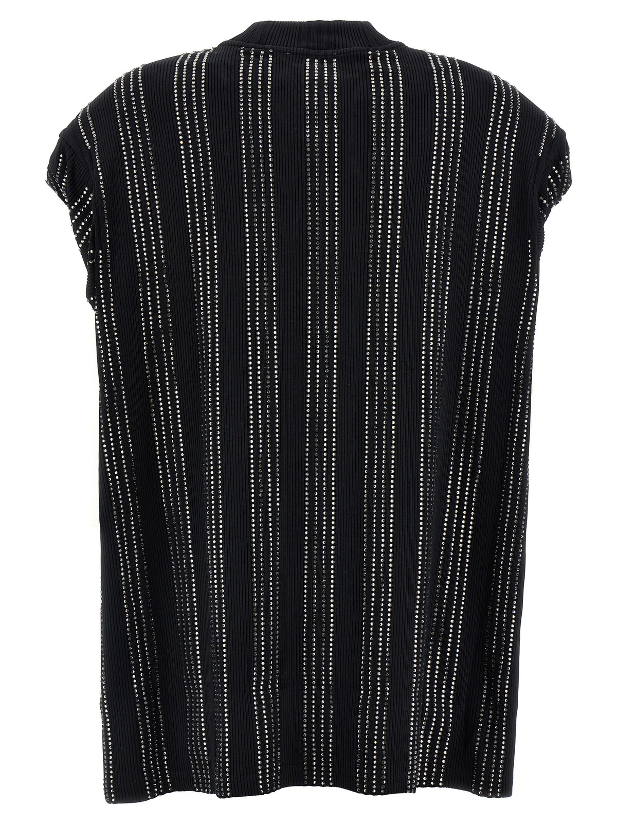 The Attico Black Cotton Short Women's Dress