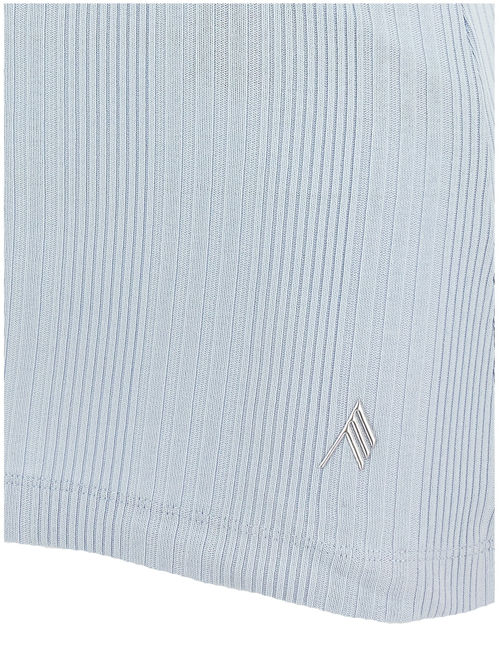 The Attico Blue Cotton Tank Women's Tops