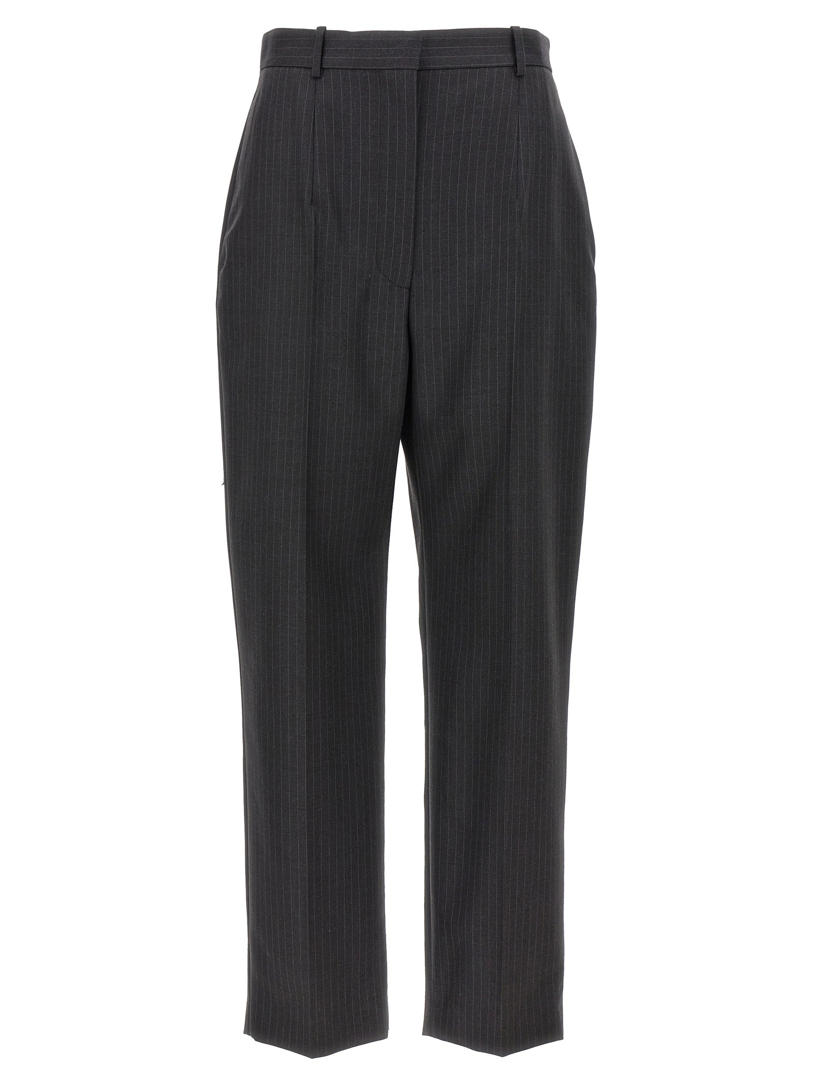Alexander McQueen Gray Wool Dress Women's Pants
