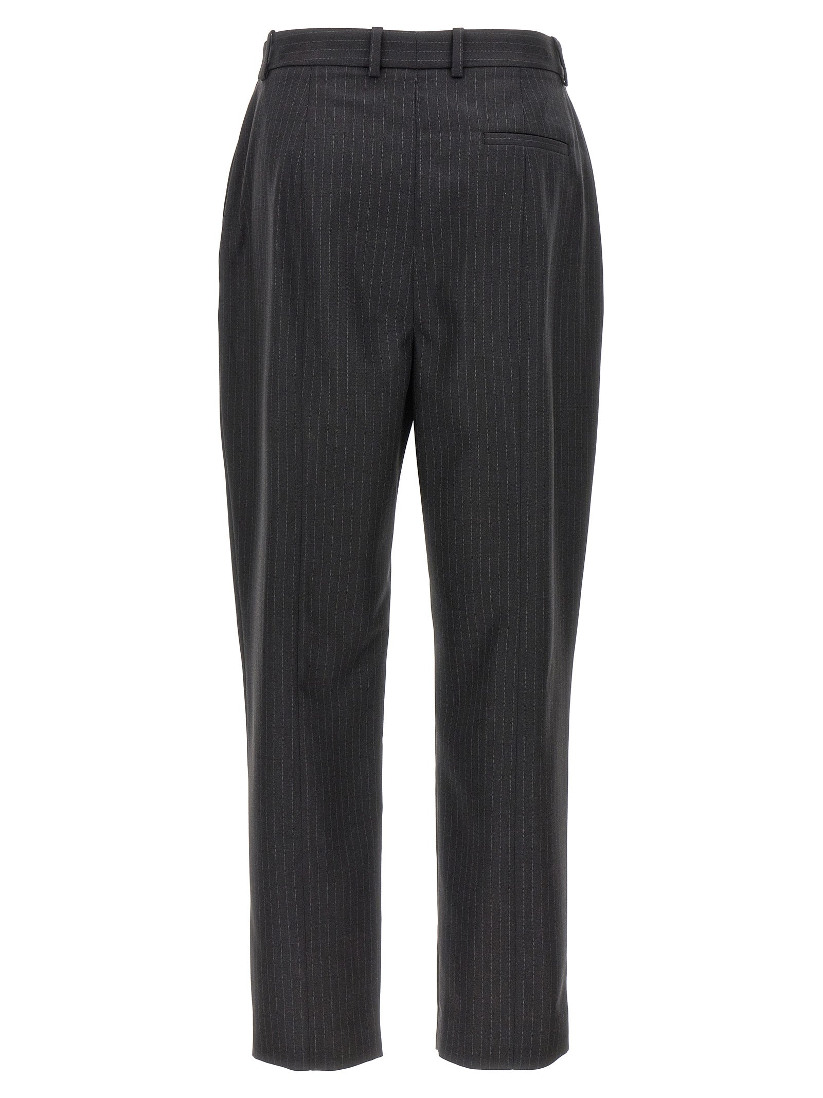 Alexander McQueen Gray Wool Dress Women's Pants
