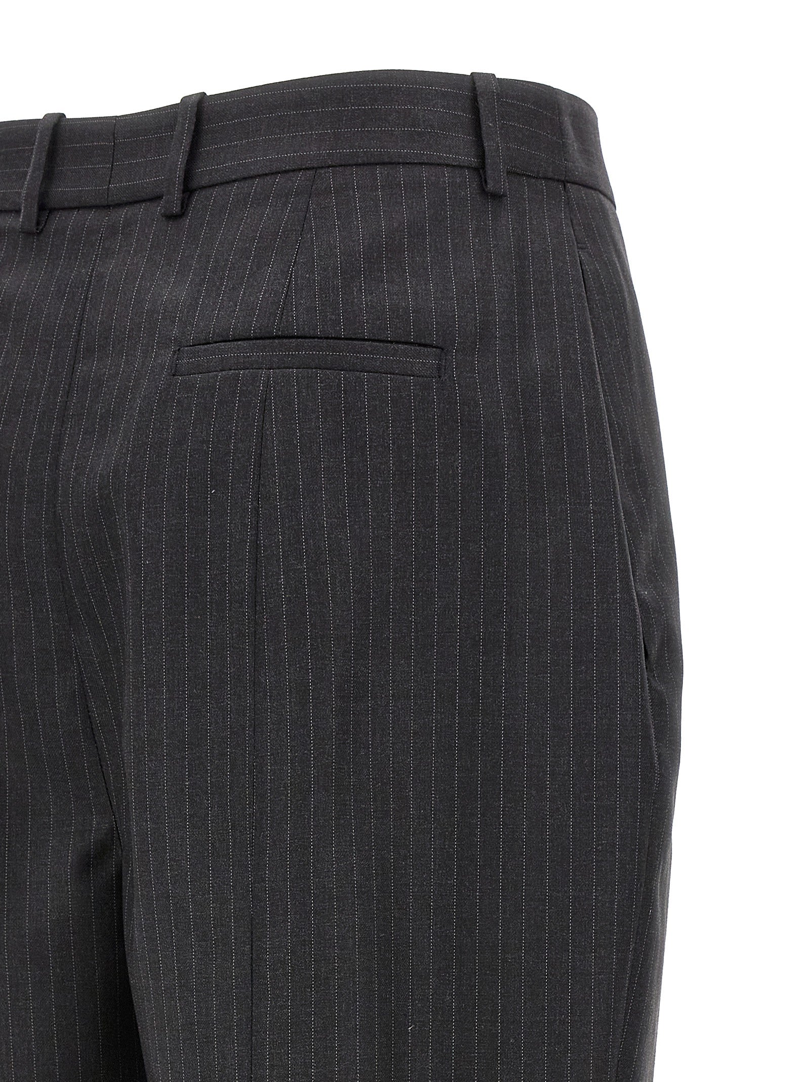Alexander McQueen Gray Wool Dress Women's Pants