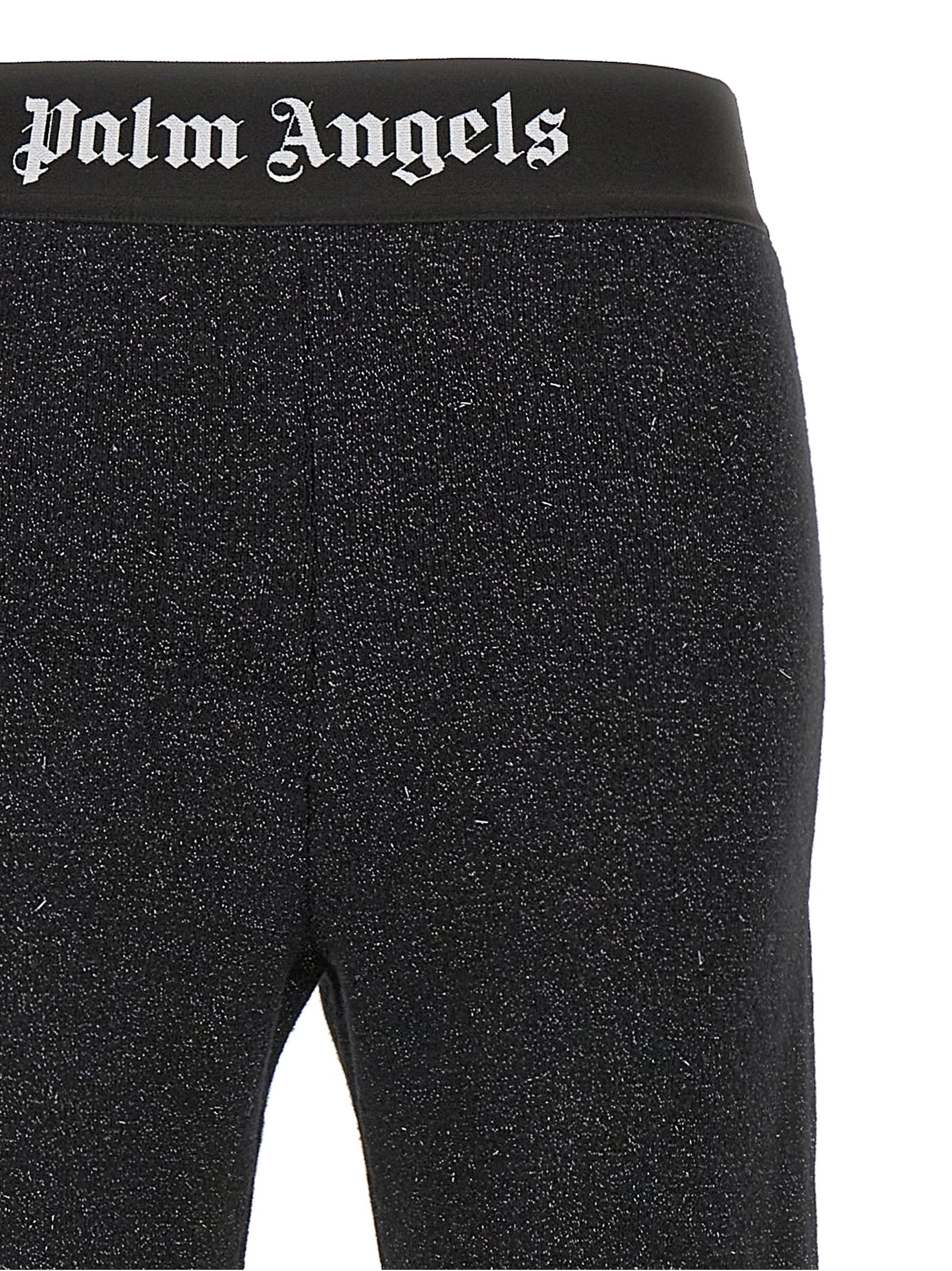 Palm Angels Black Viscose Flared Women's Pants