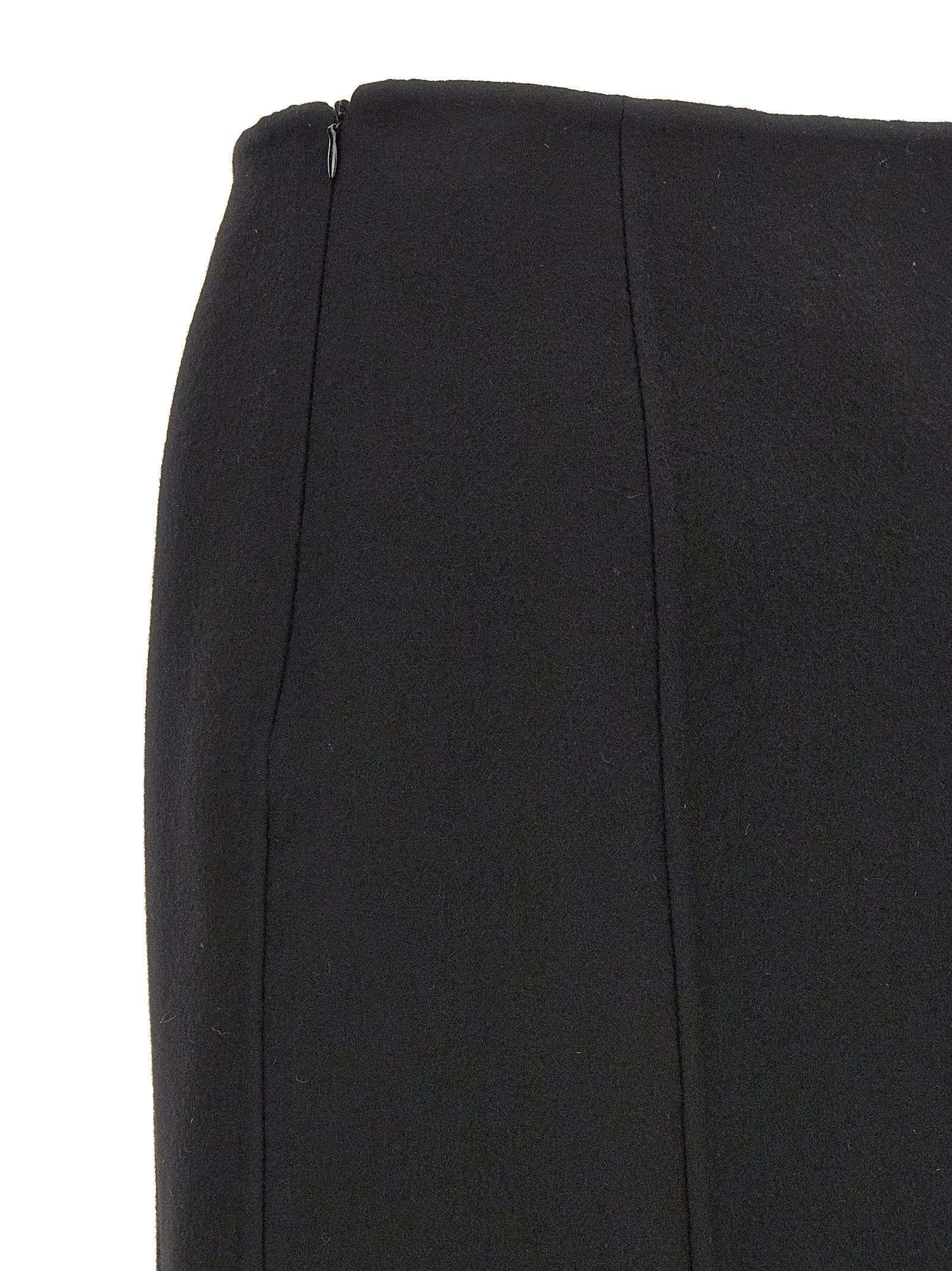 Ermanno Scervino Black Virgin Wool Mini Women's Skirt