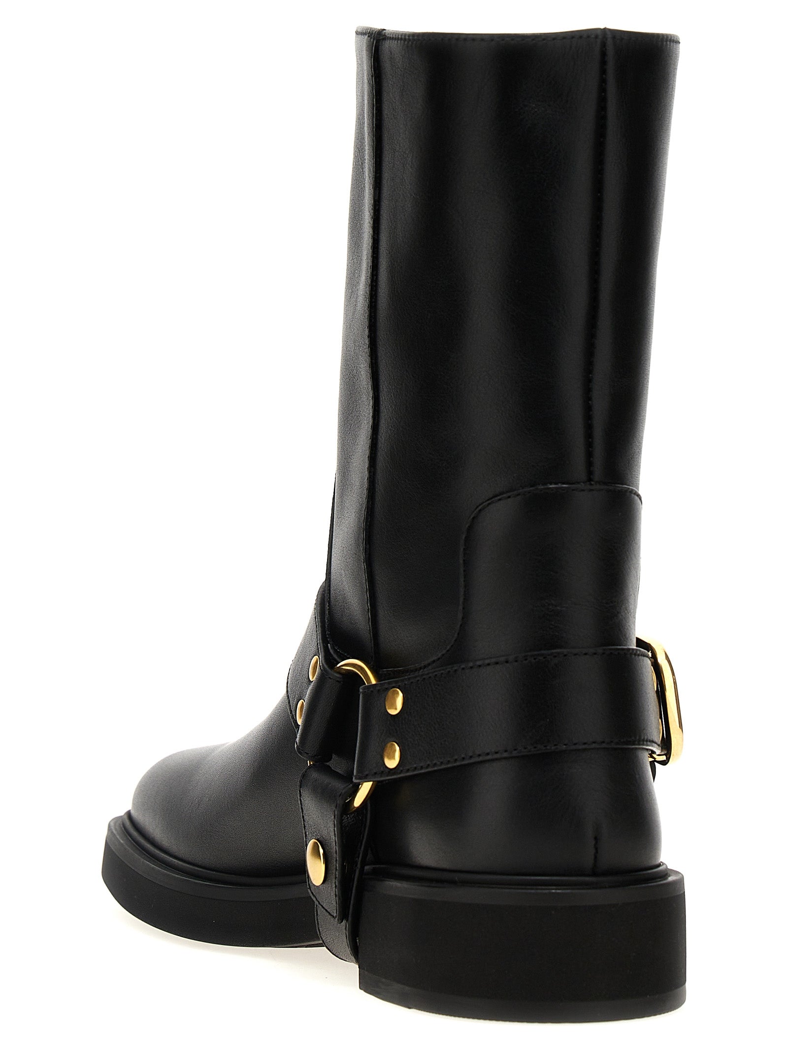 Valentino Garavani Black Calfskin Ankle Women's Boots