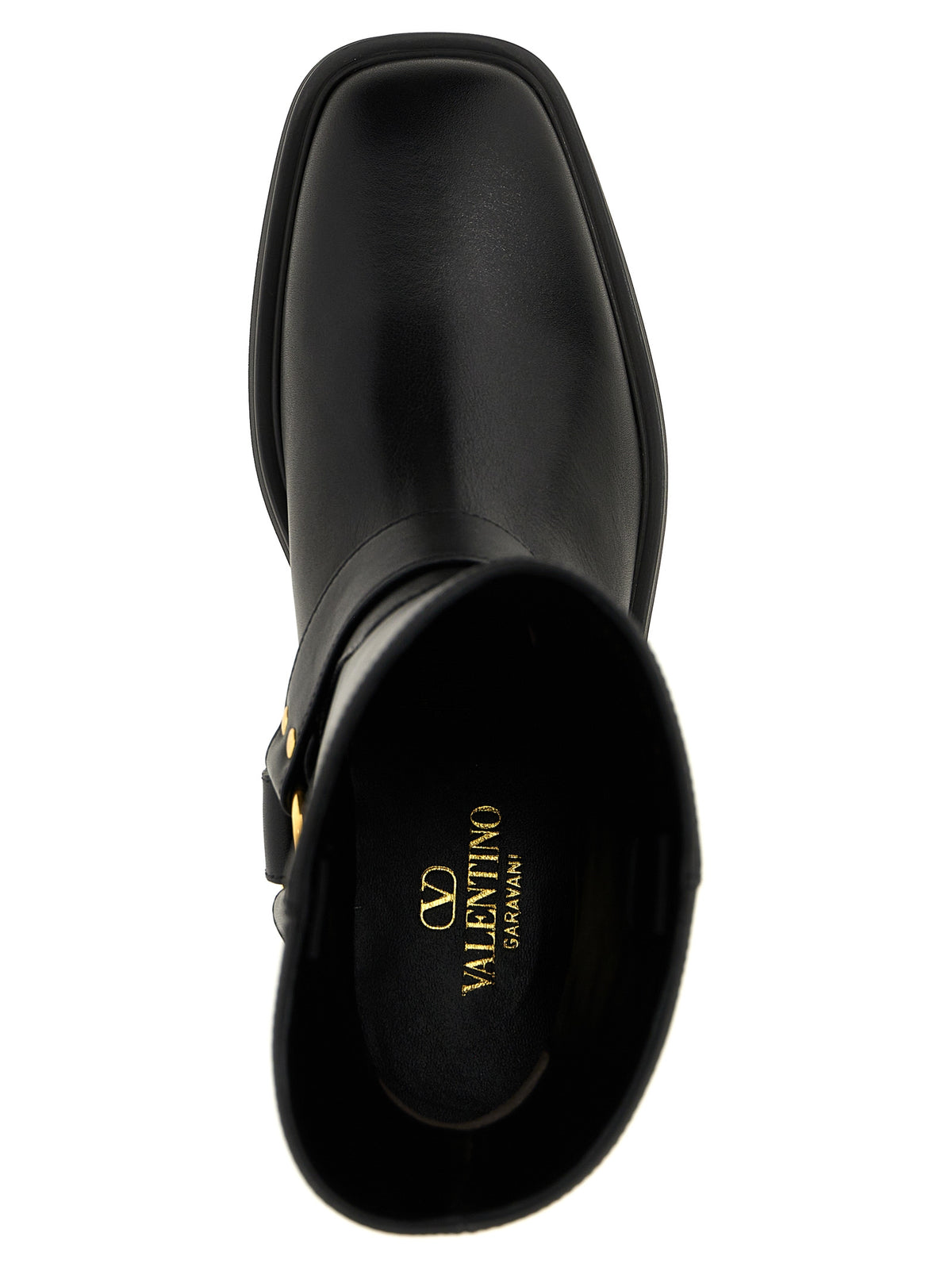 Valentino Garavani Black Calfskin Ankle Women's Boots