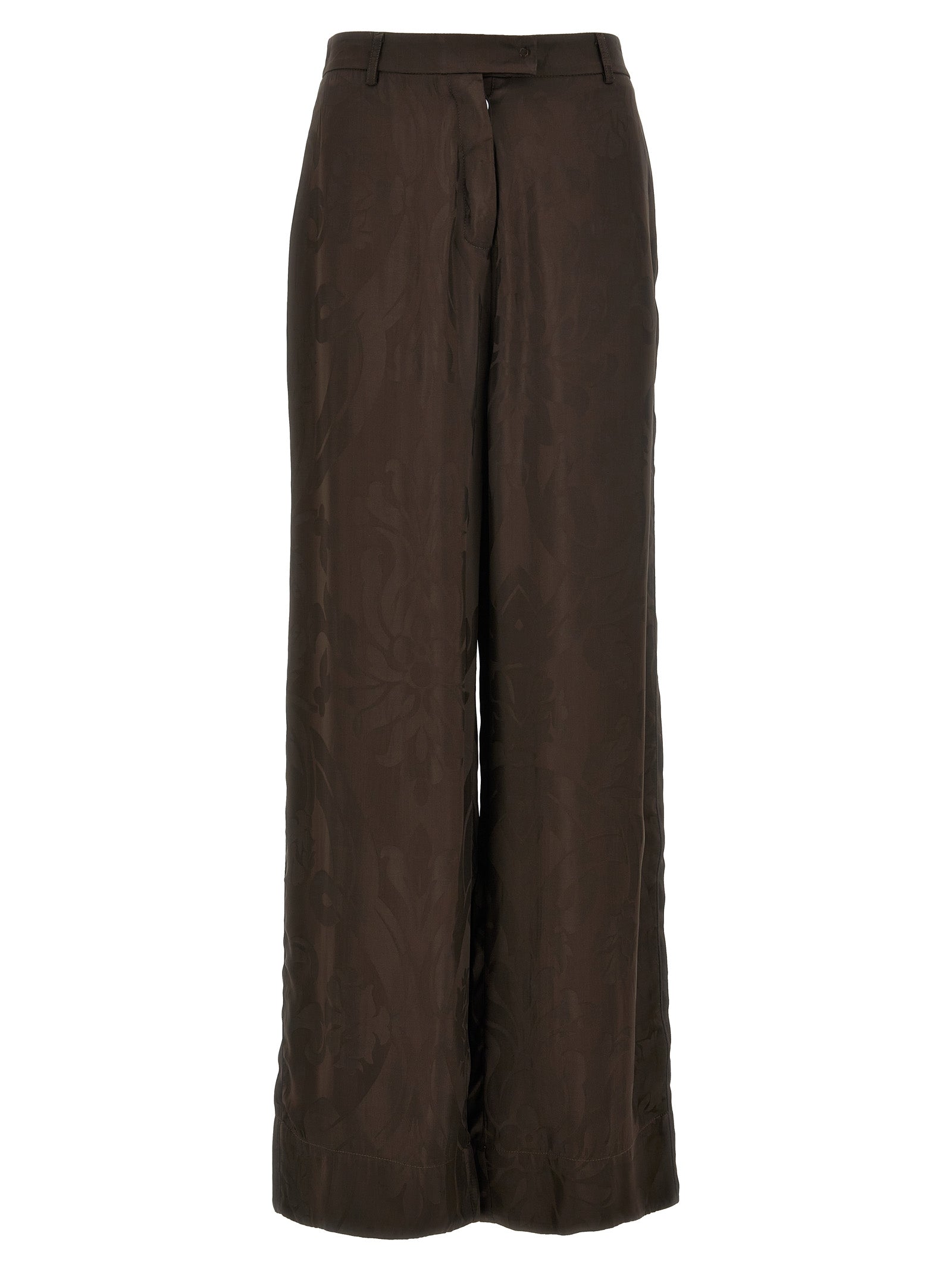 F.R.S. - FOR RESTLESS SLEEPERS Brown Viscose Casual Women's Pants