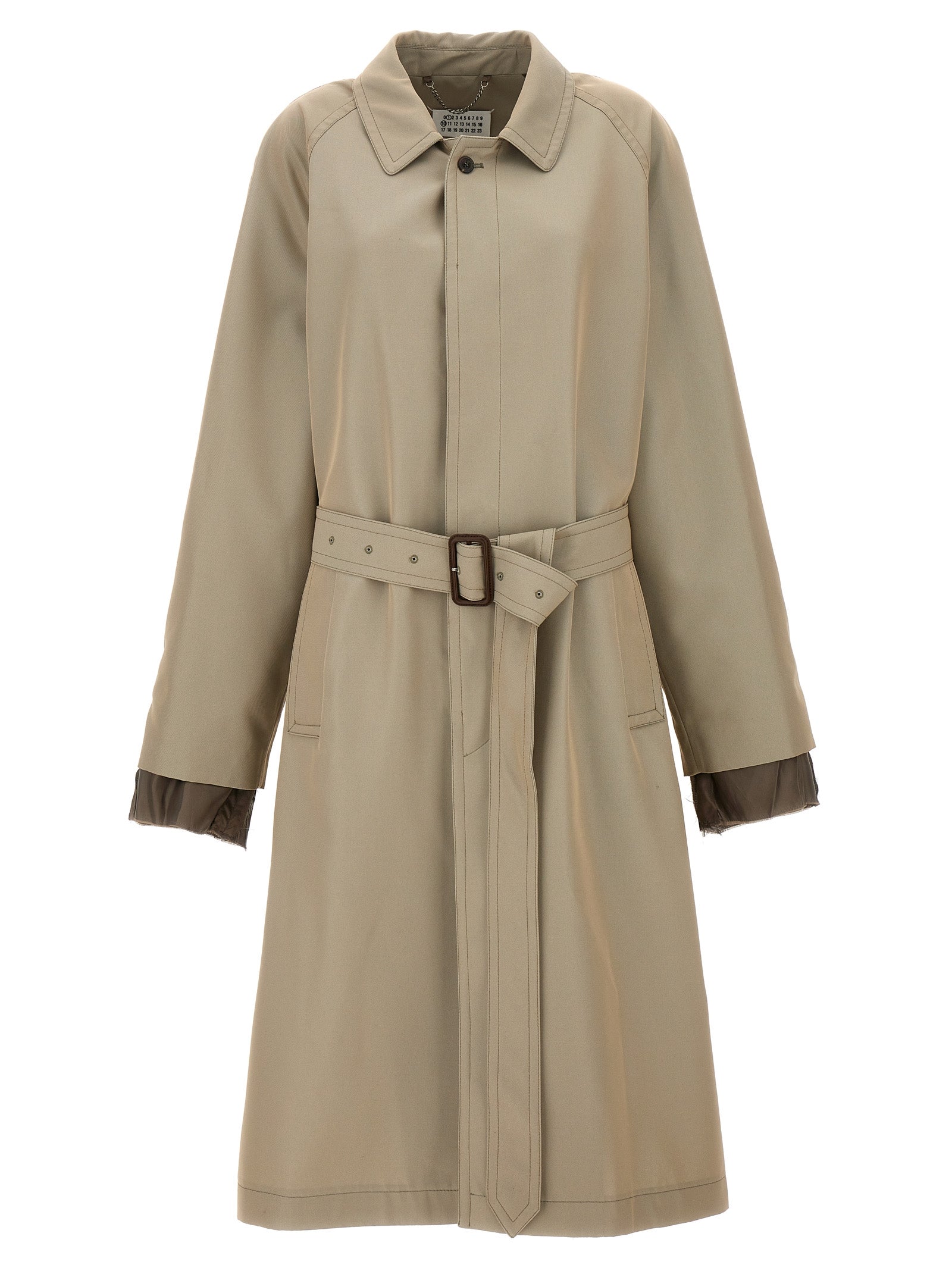 Maison Margiela Beige Cotton Men's Coat