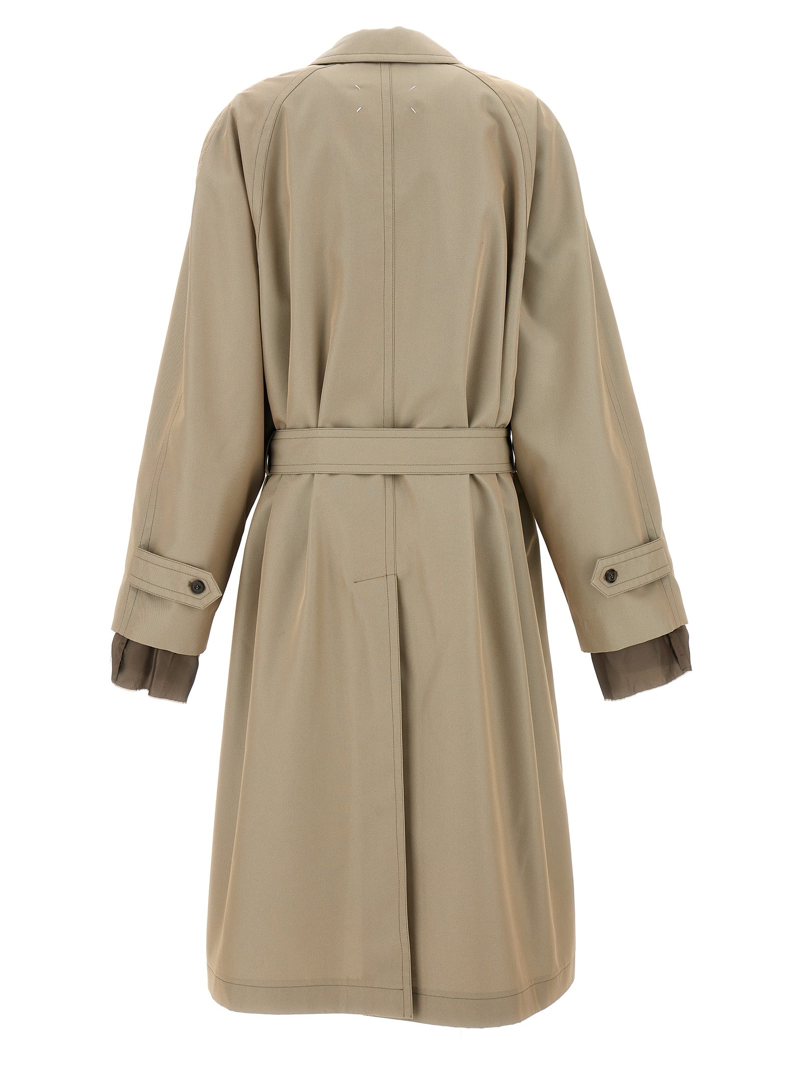 Maison Margiela Beige Cotton Men's Coat