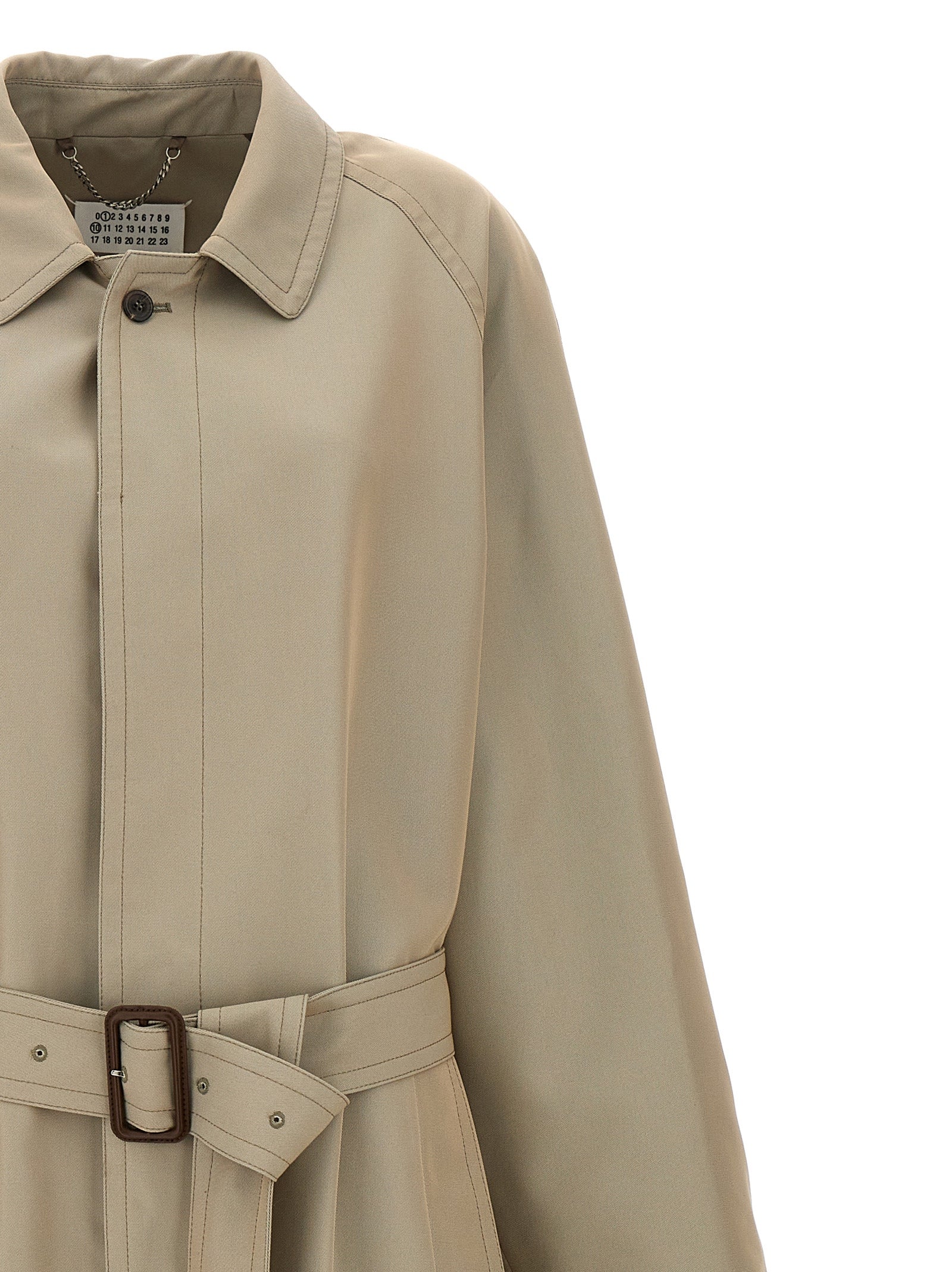 Maison Margiela Beige Cotton Men's Coat