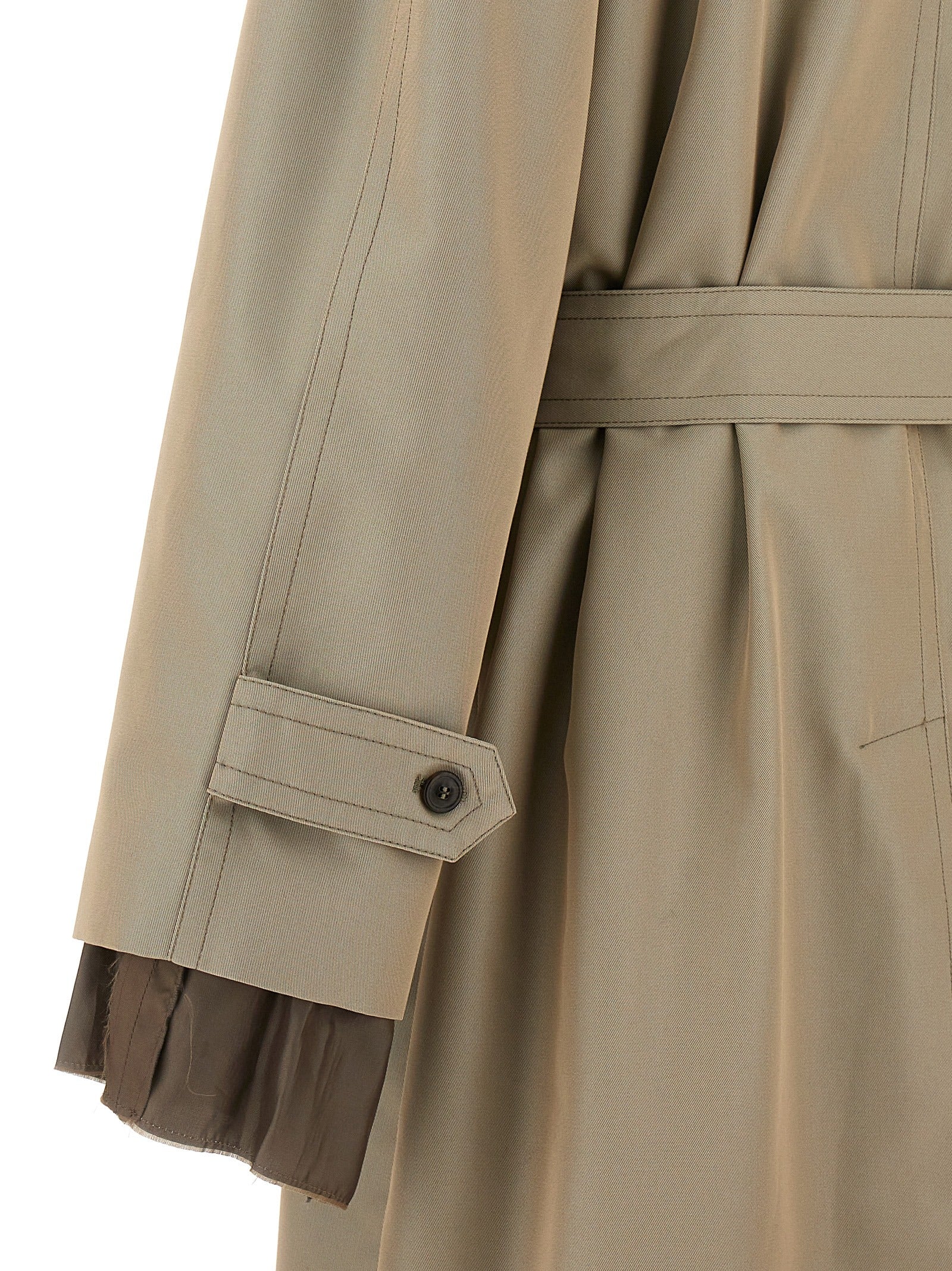 Maison Margiela Beige Cotton Men's Coat