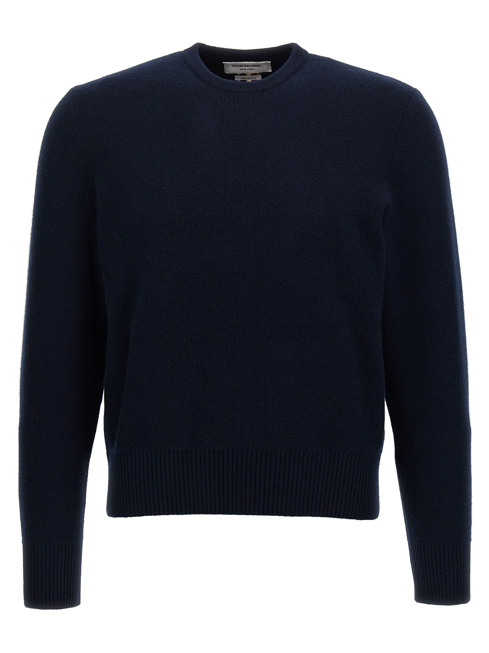Thom Browne Blue Virgin Wool Men's Cardigan
