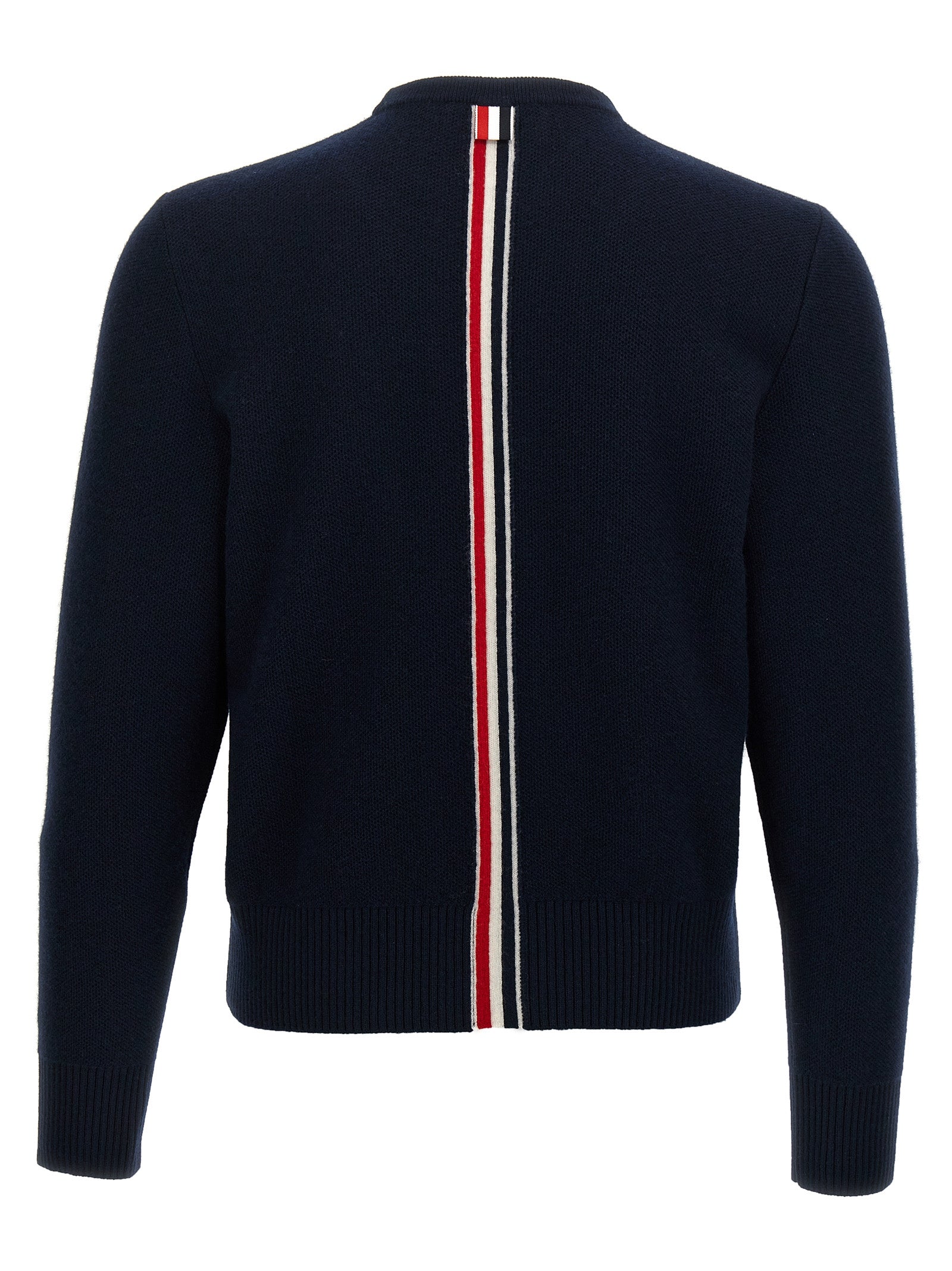 Thom Browne Blue Virgin Wool Men's Cardigan