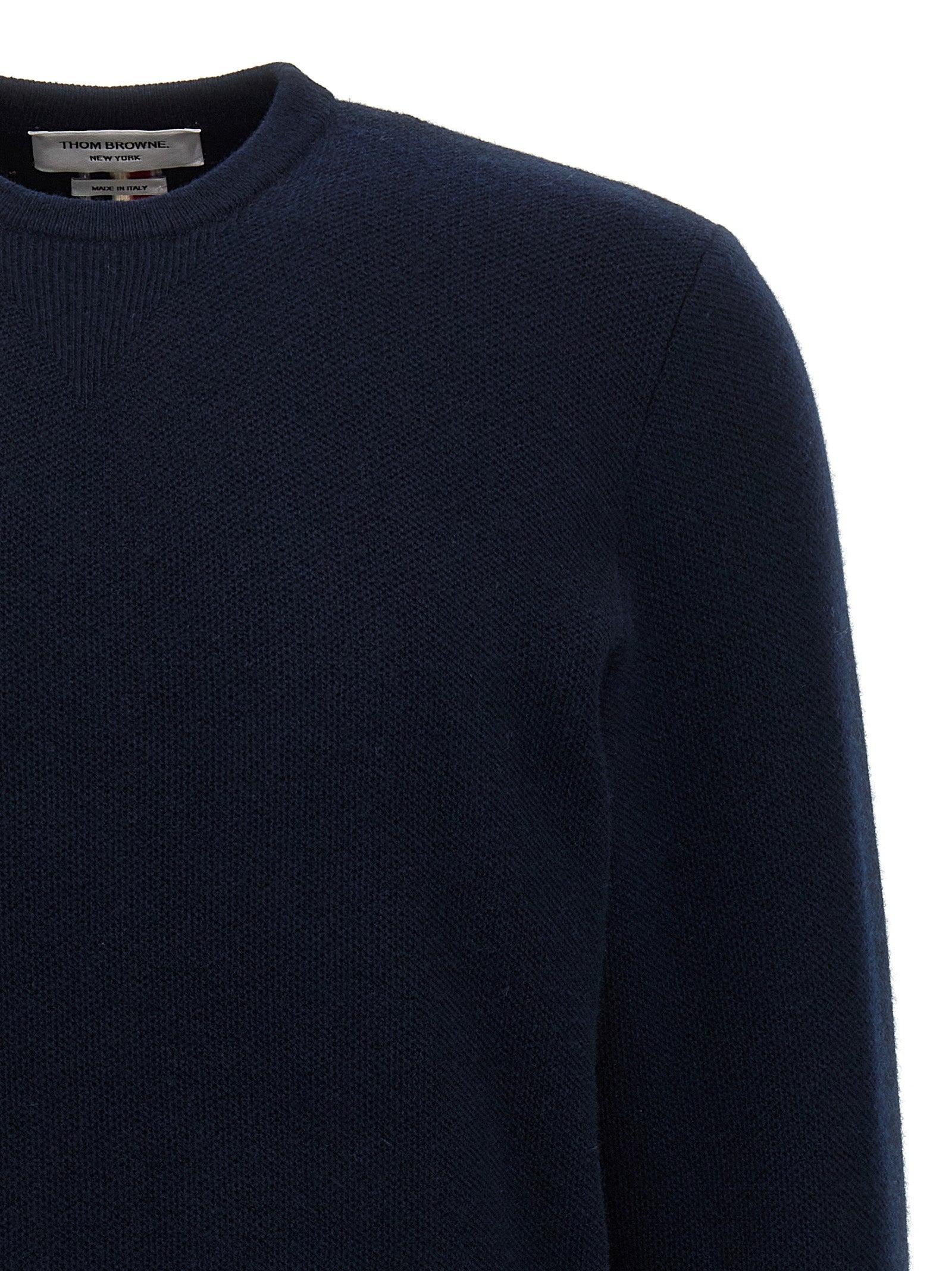 Thom Browne Blue Virgin Wool Men's Cardigan