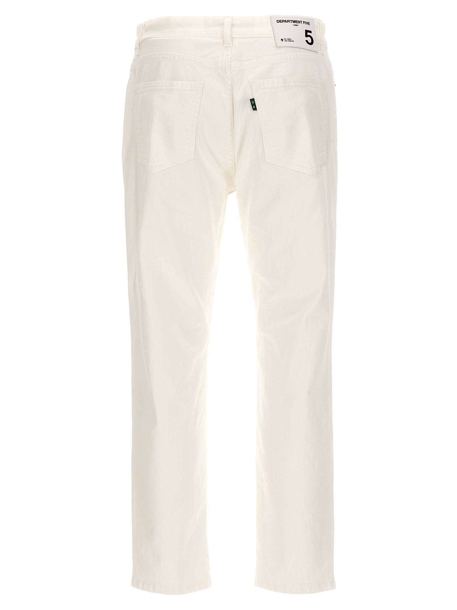 Department 5 White Cotton Straight-Leg Men's Jeans