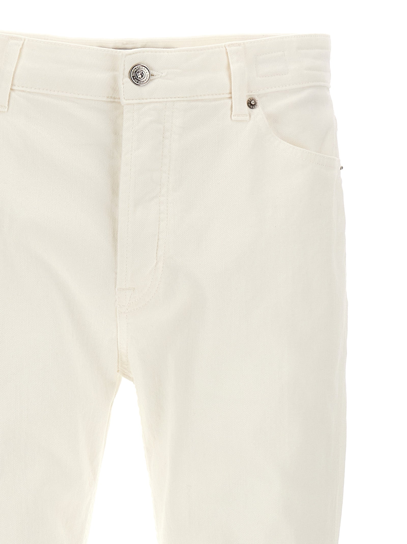 Department 5 White Cotton Straight-Leg Men's Jeans