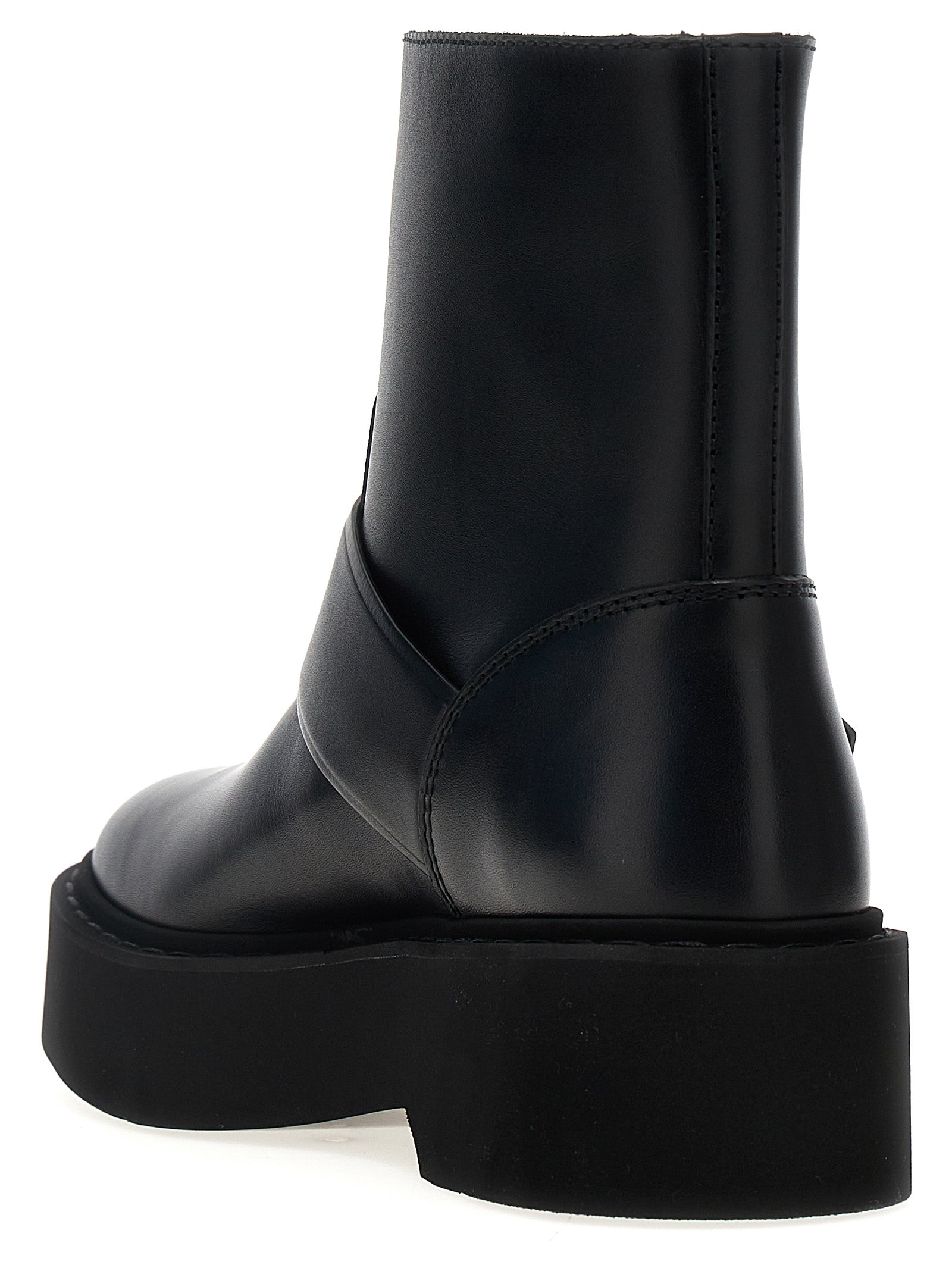 Roger Vivier Black Calfskin Ankle Women's Boots