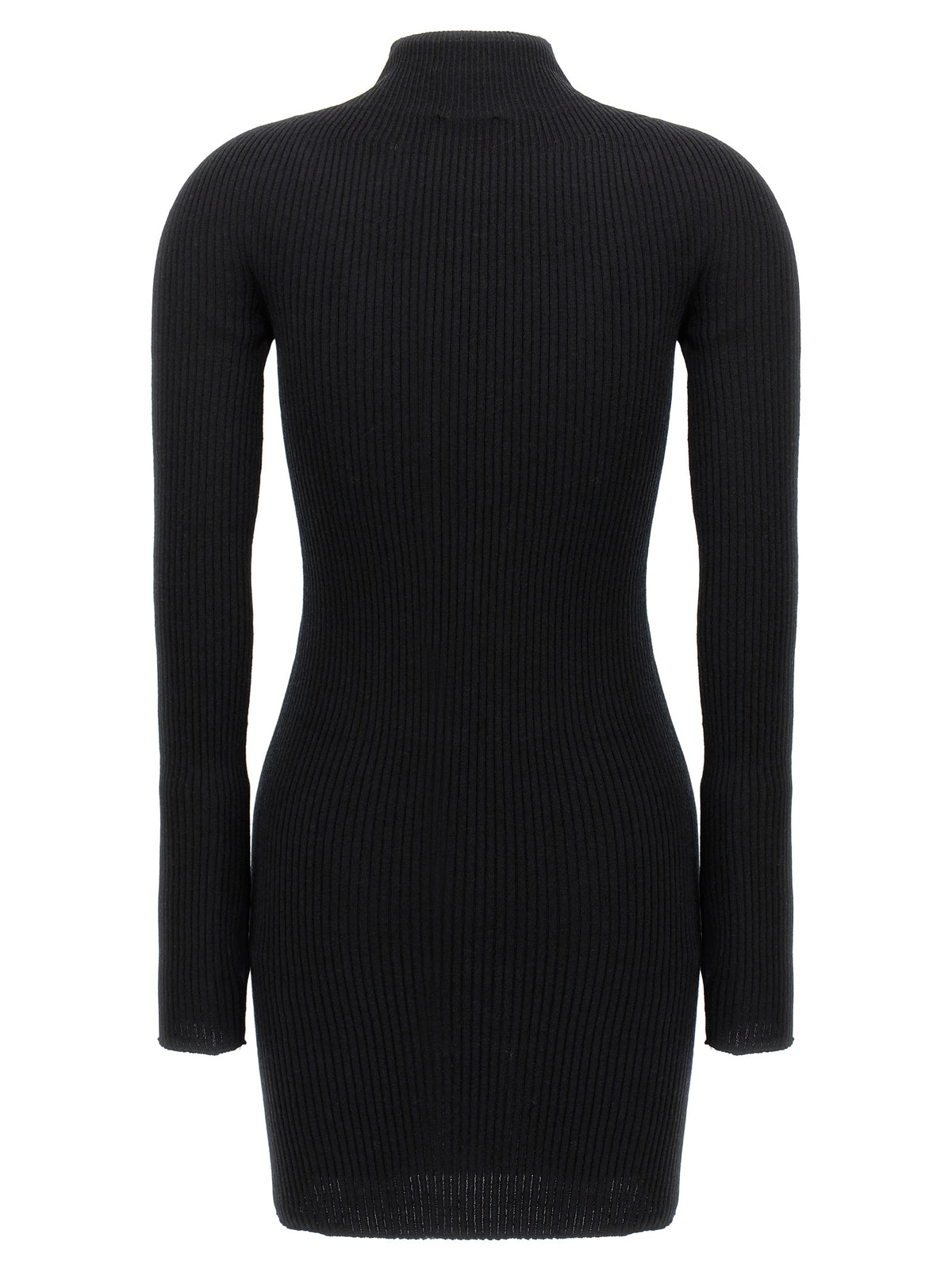 Courrèges Black Cotton Short Women's Dress